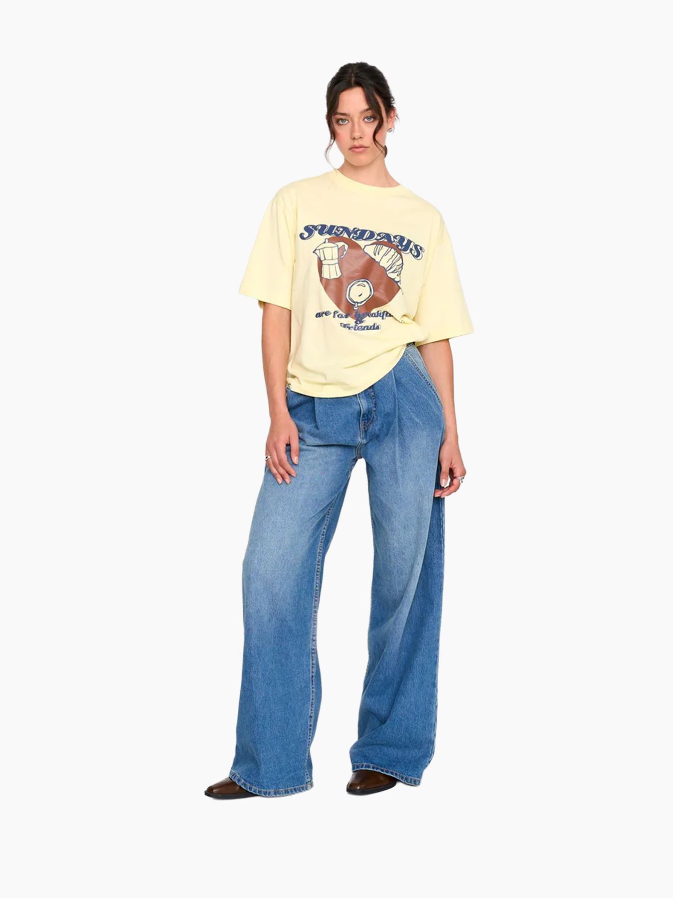 24 Colours 12503 T-shirt Geel 2900163975123