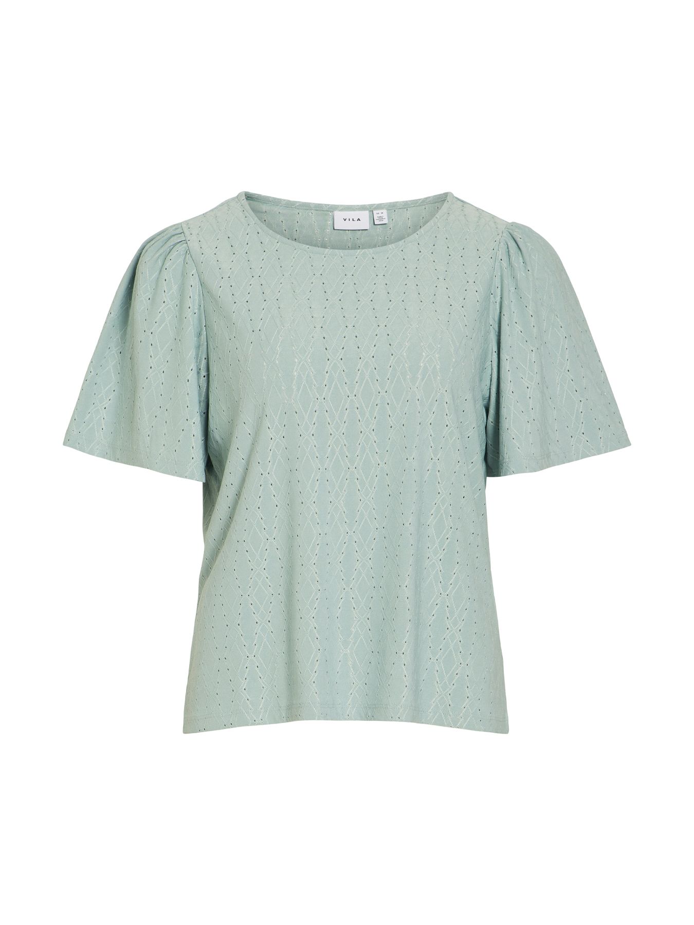 Vila VIBELLI O-NECK S/S TOP - NOOS Blue Surf 2900163990041