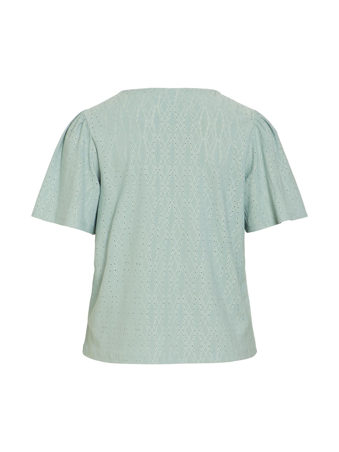 Vila VIBELLI O-NECK S/S TOP - NOOS Blue Surf 2900163990041