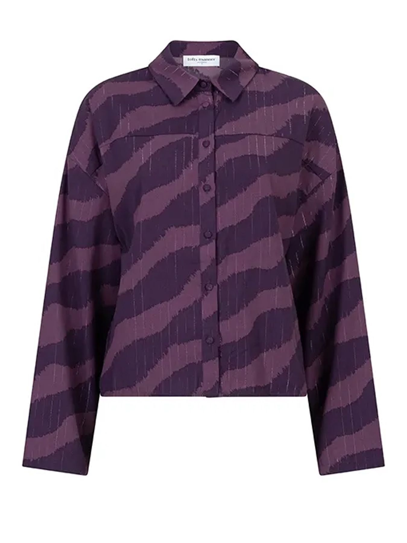 Lofty Manner Blouse Tova 746 purple faded stripe 2900164045023