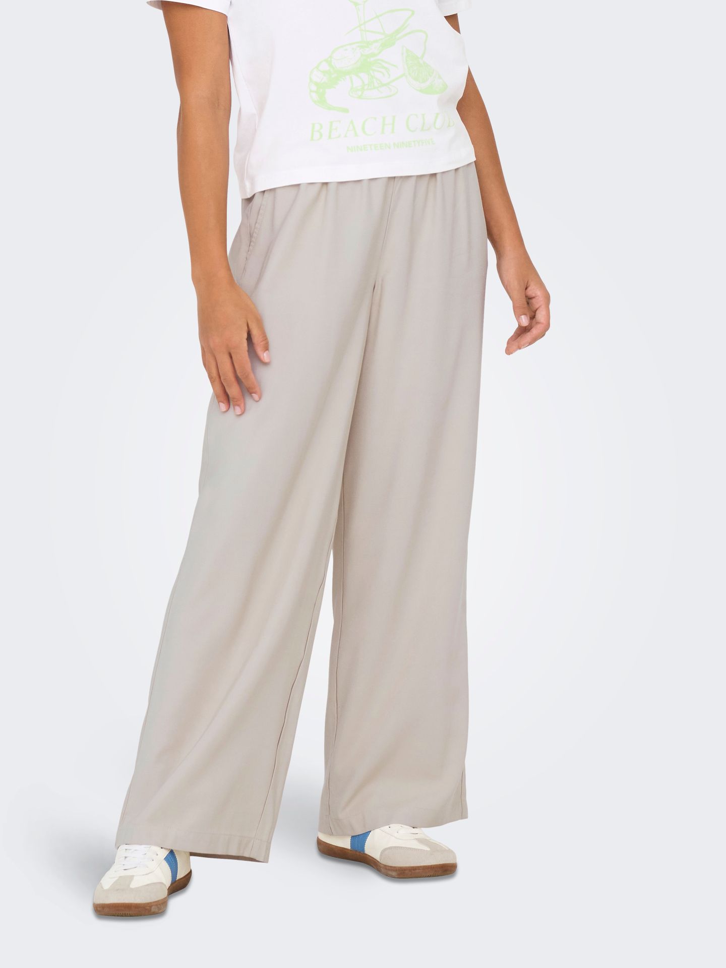 Only ONLARIS LIFE HW PULL-UP PANT WVN NO Pumice Stone 2900164061054