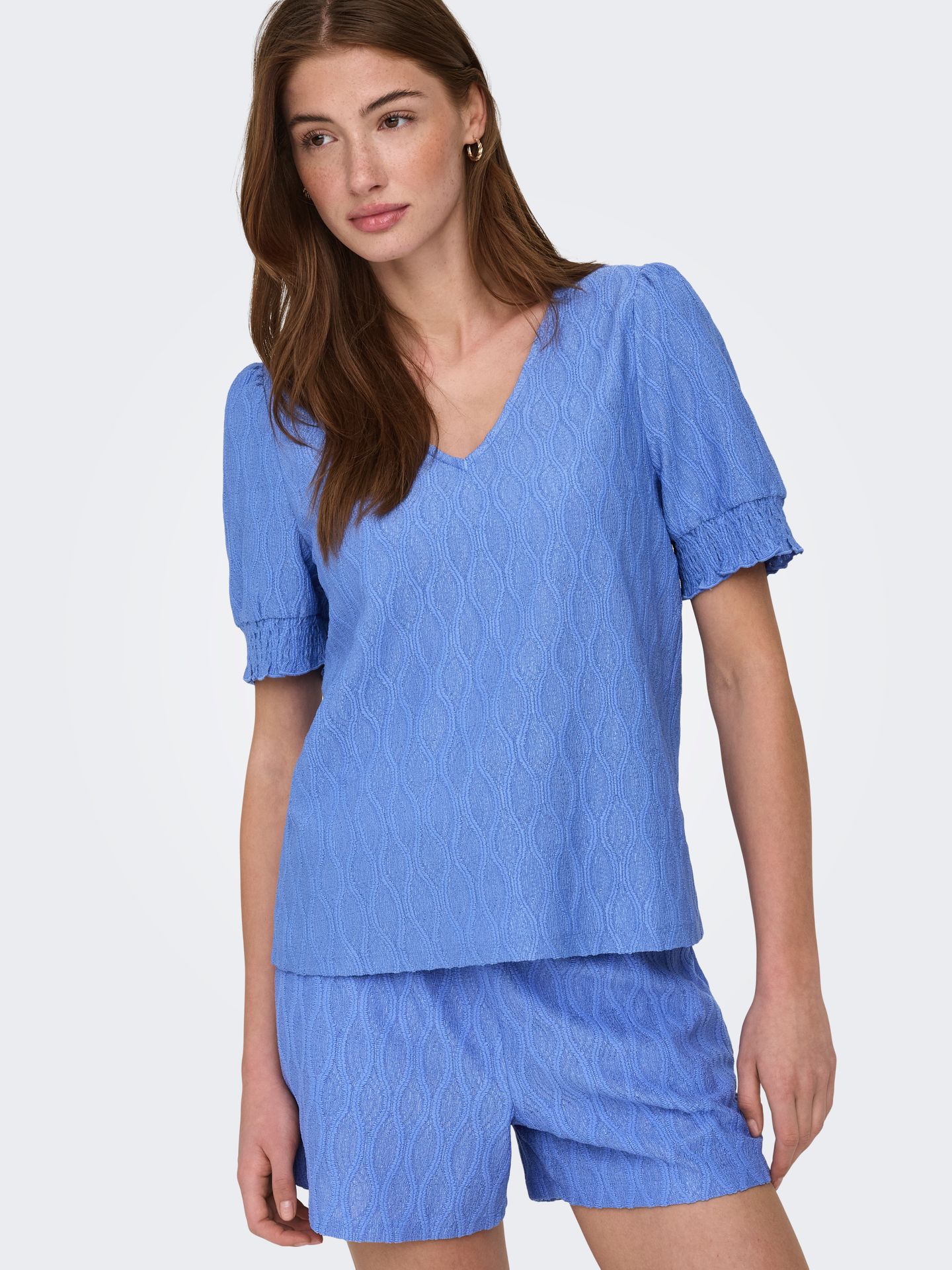 Only ONLDIANA S/S V-NECK TOP CS JRS Ultramarine 2900164067049