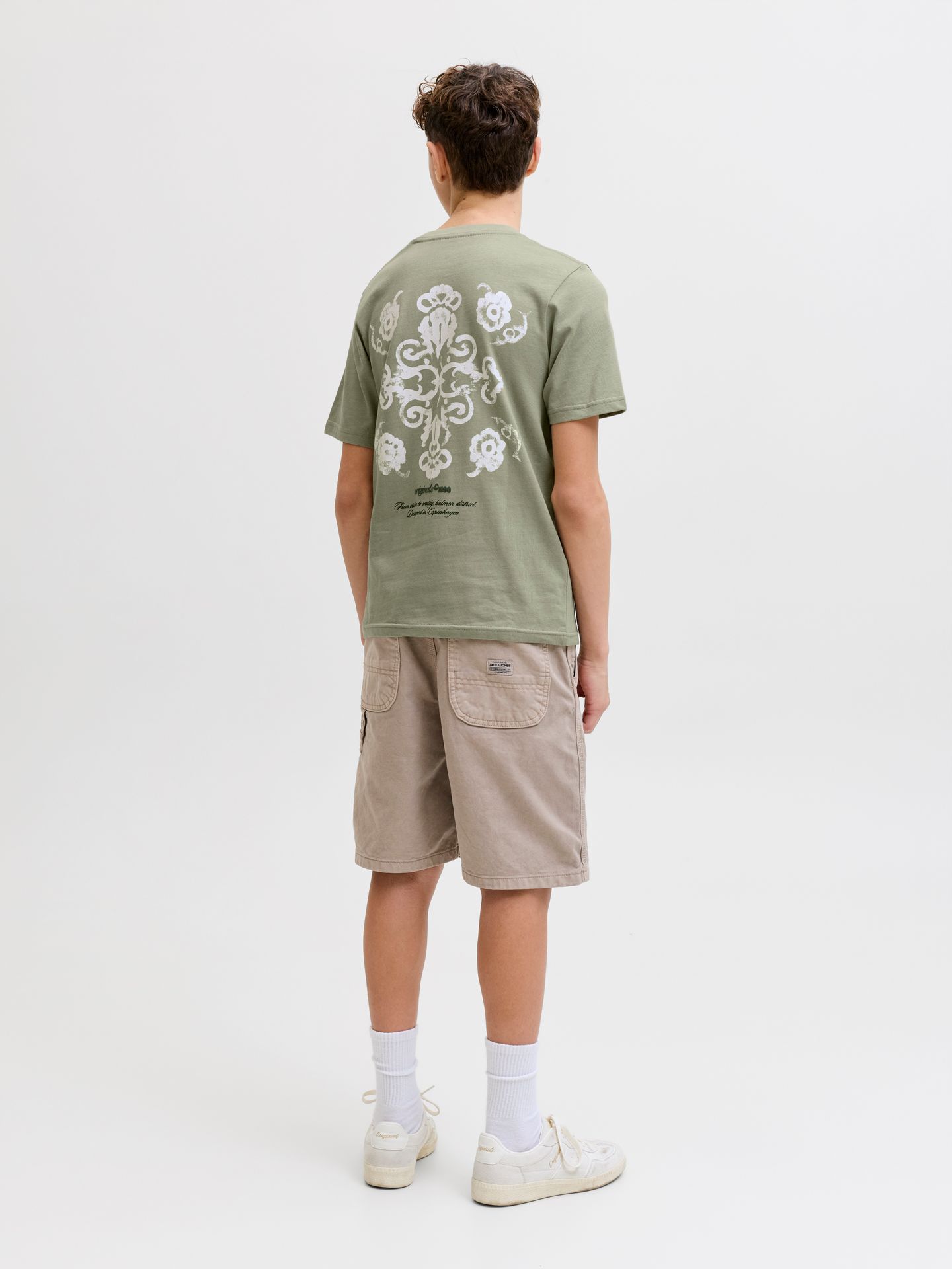 Jack & Jones JORMONTAUK BACK GRAPHIC TEE SS EA26 Seagrass 2900164073033