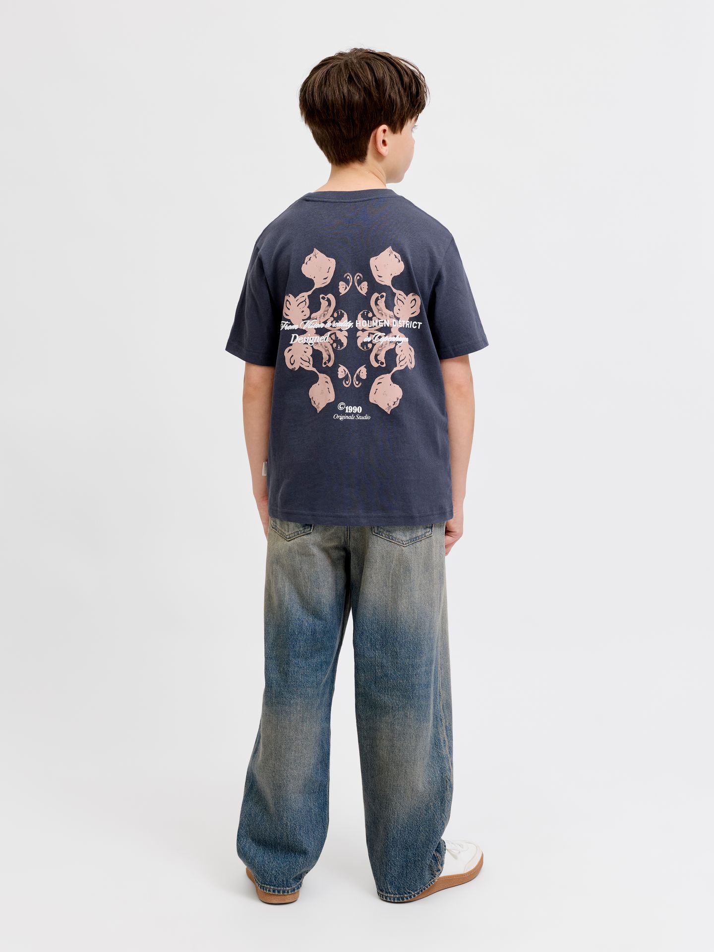 Jack & Jones JORMONTAUK BACK GRAPHIC TEE SS EA26 Odyssey Gray/W. BANDANA 2900164072043