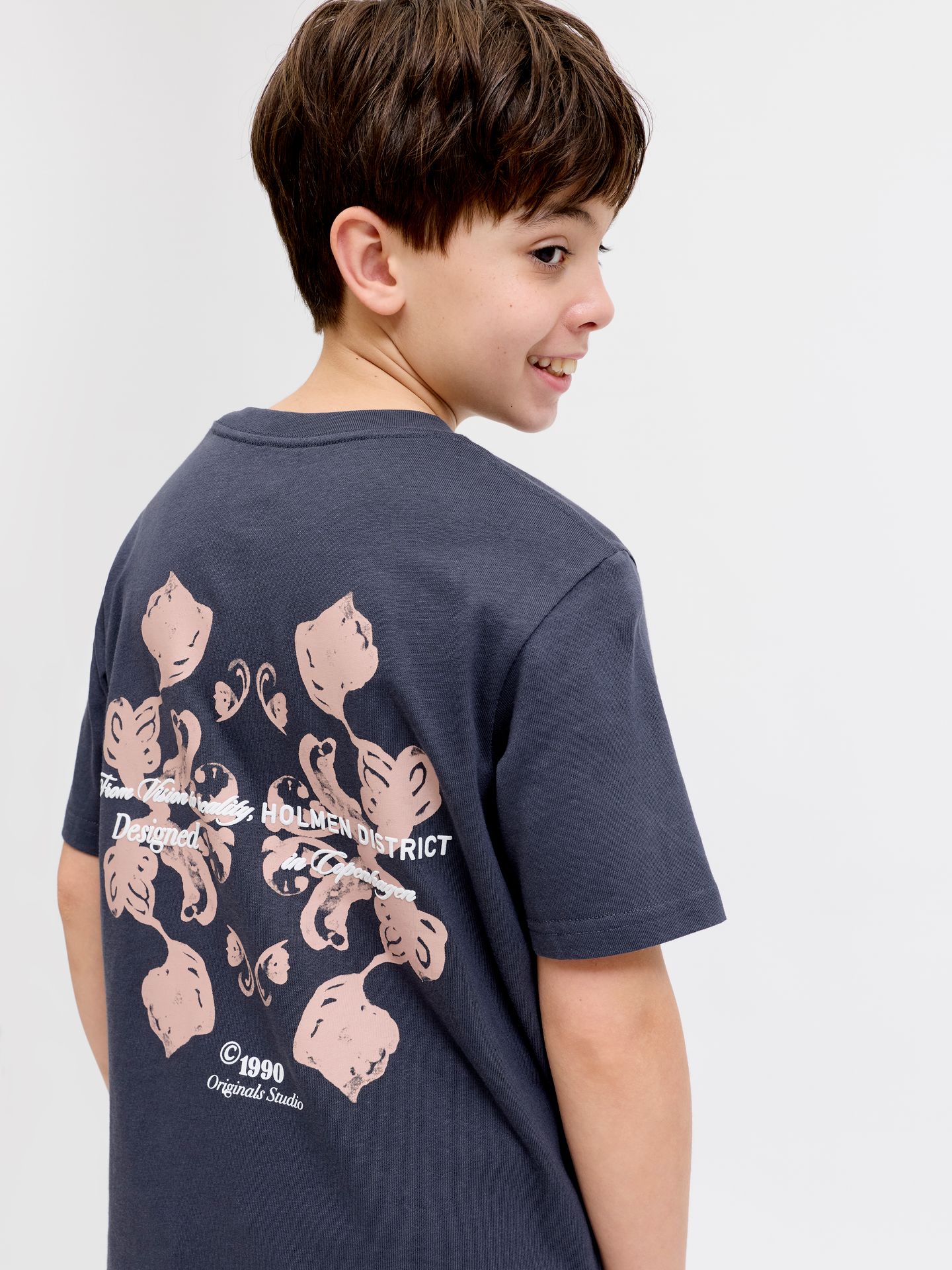 Jack & Jones JORMONTAUK BACK GRAPHIC TEE SS EA26 Odyssey Gray/W. BANDANA 2900164072043