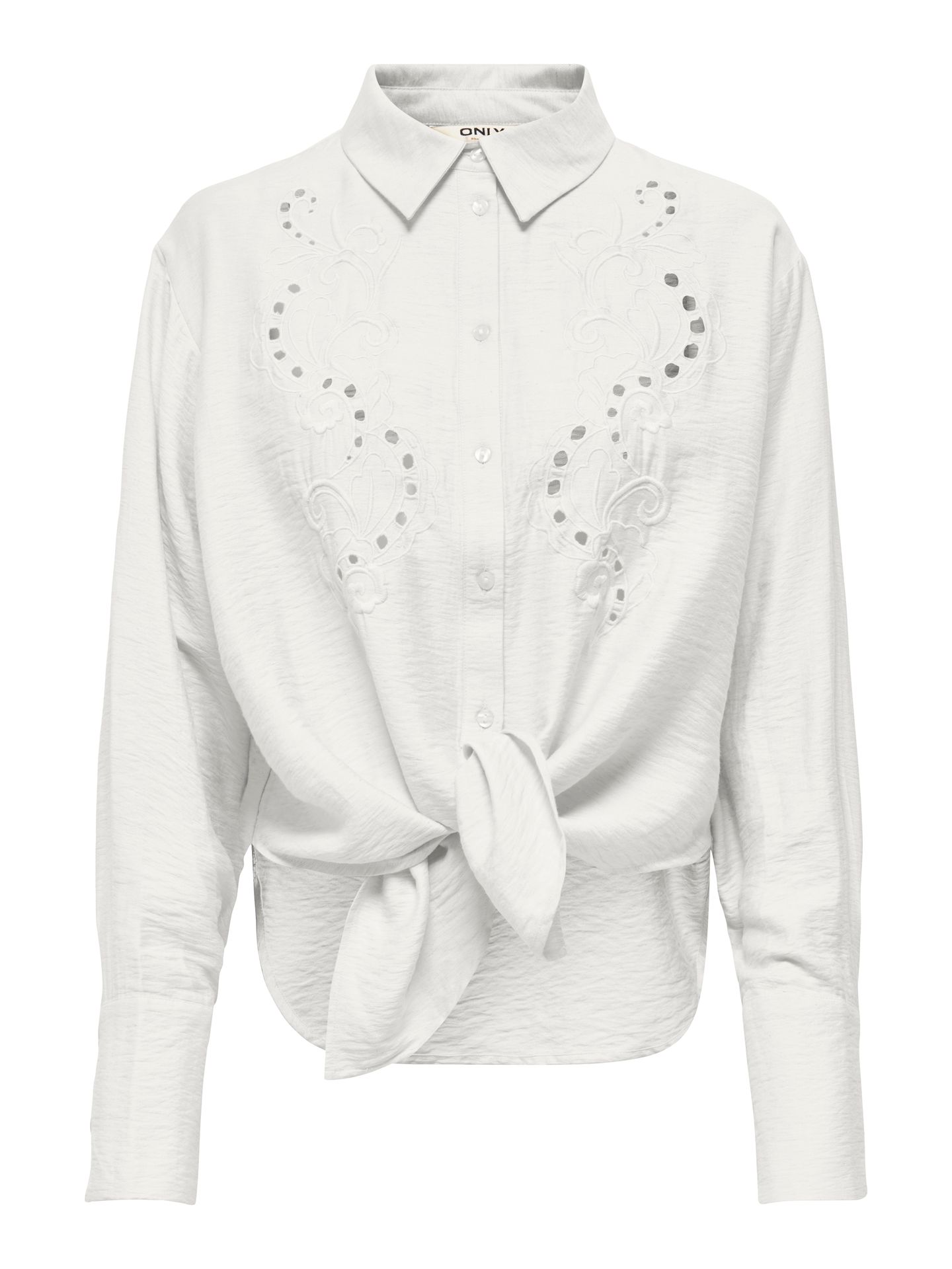 Only ONLBIRONA LINO L/S TIE SHIRT WVN SU Cloud Dancer 00117160-EKA26011400000019