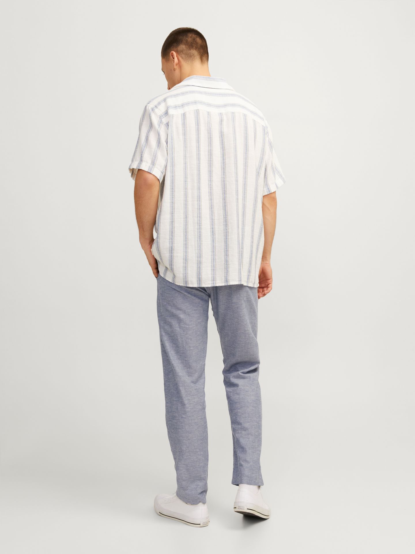 Jack & Jones JPSTKANE SUMMER LINEN BLEND JOGGER Faded Denim/MELANGE 2900164083025