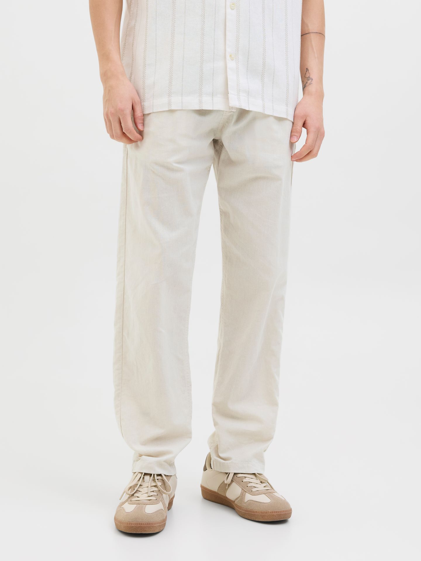 Jack & Jones JPSTKANE SUMMER LINEN BLEND JOGGER Feather Gray 00117162-EKA26011400003344