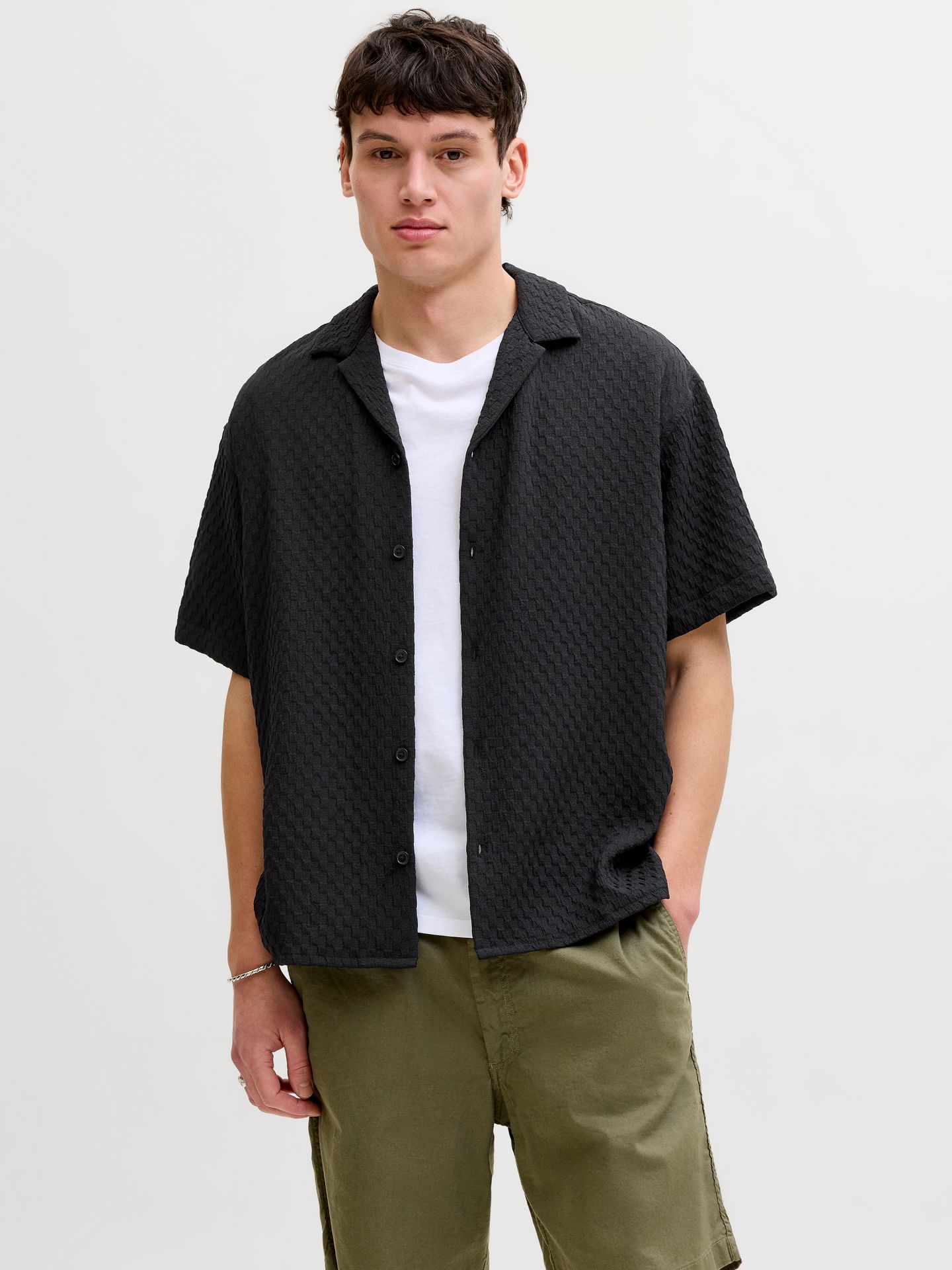 Jack & Jones JJSEAN RESORT SHIRT SS Black 00117163-EKA26011400000232