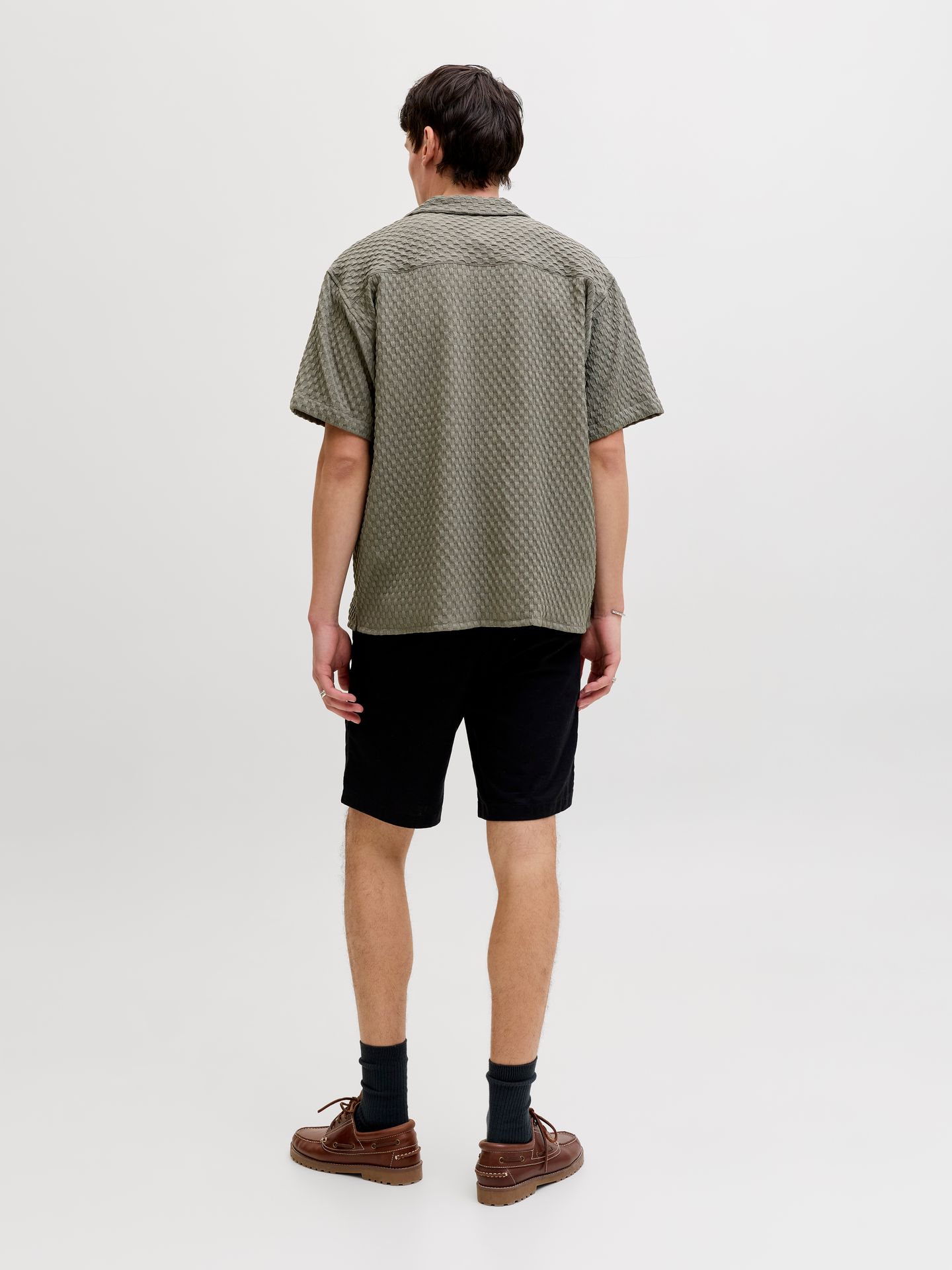 Jack & Jones JJSEAN RESORT SHIRT SS Vetiver 2900164086057