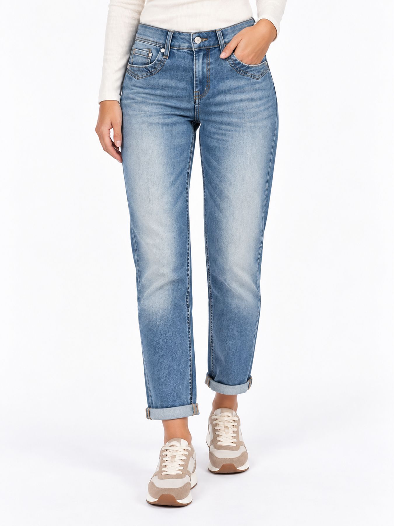 Miracle of Denim Romy regular Flower Blue 2900164171319