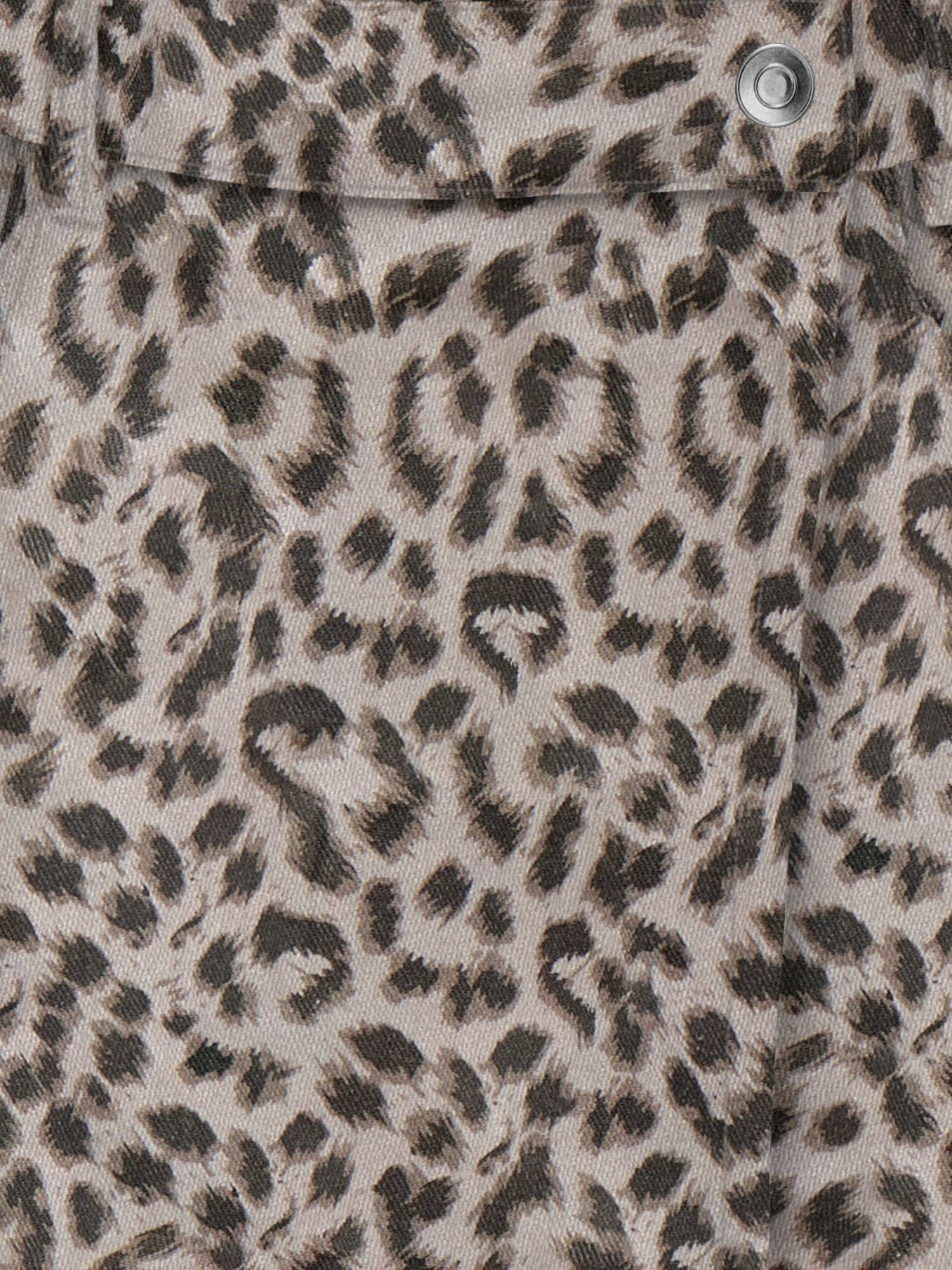 Only KOGANLIE-NAOMI ANIMAL SKORT VD PNT Silver Lining/Leo Washed 2900164173016