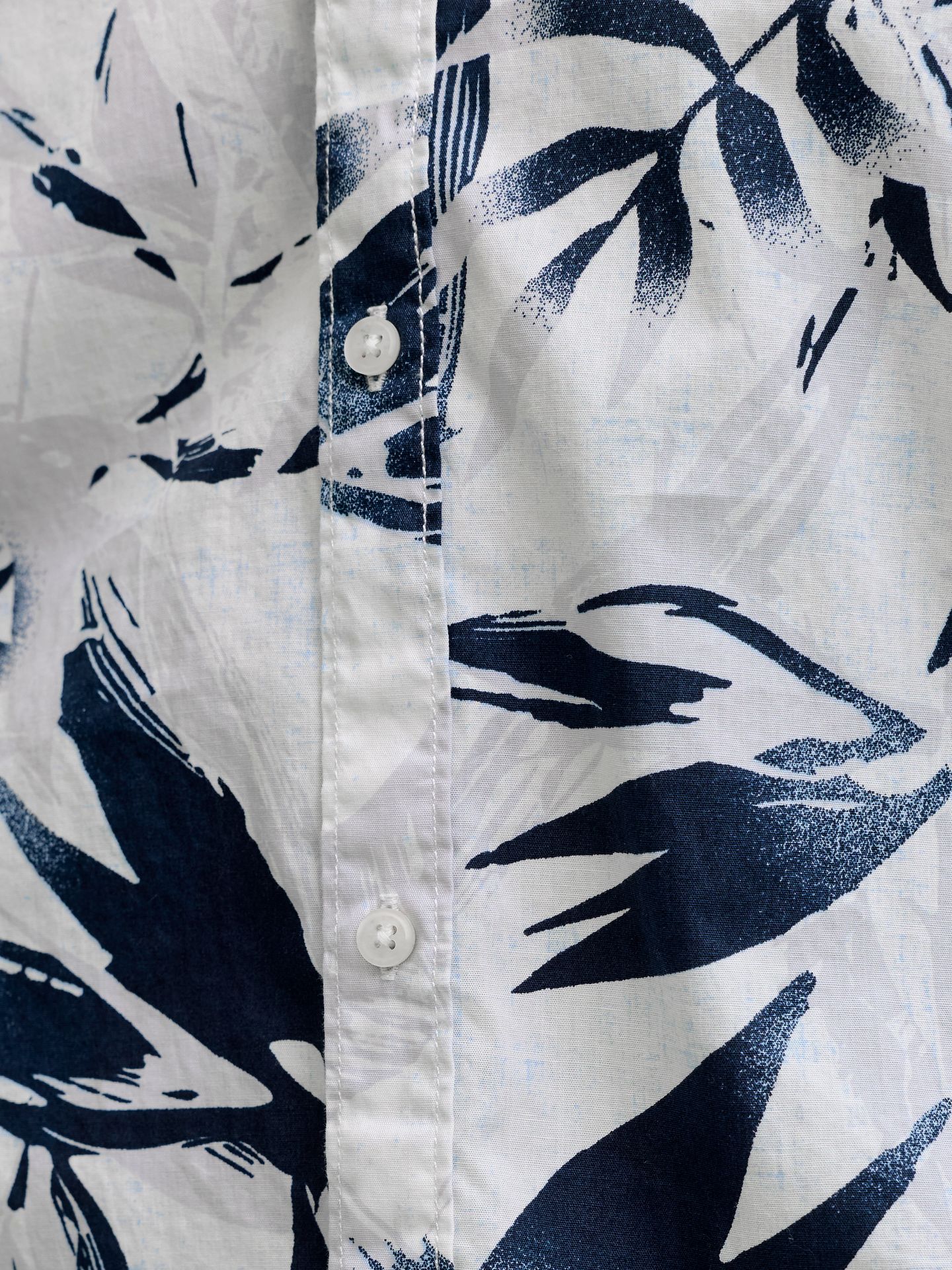 Jack & Jones JJHONOLULU AOP SHIRT SS Cloud Dancer 2900164182025