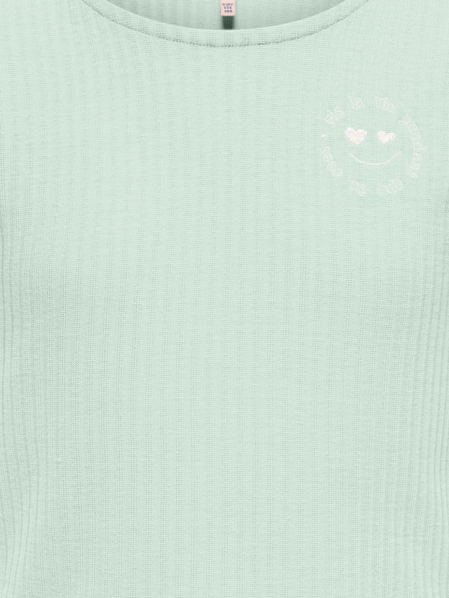 Only KOGNELLA S/S O-NECK EMB TOP VD JRS Aqua Foam/Watermelon 2900164185026