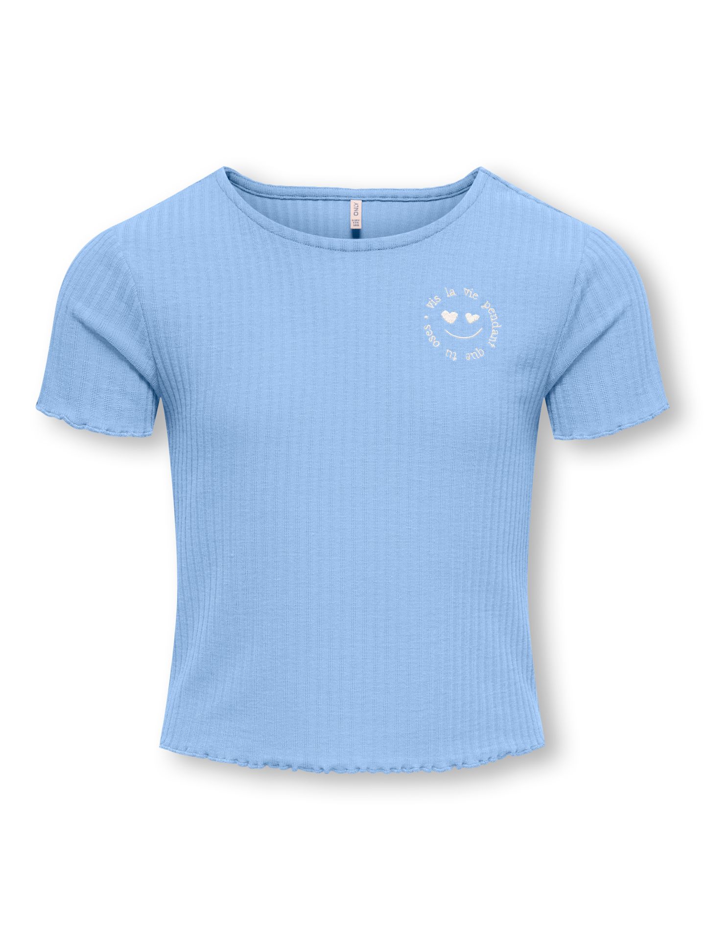 Only KOGNELLA S/S O-NECK EMB TOP VD JRS Open Air/EMB/ Smily 00117228-EKA26011400003350