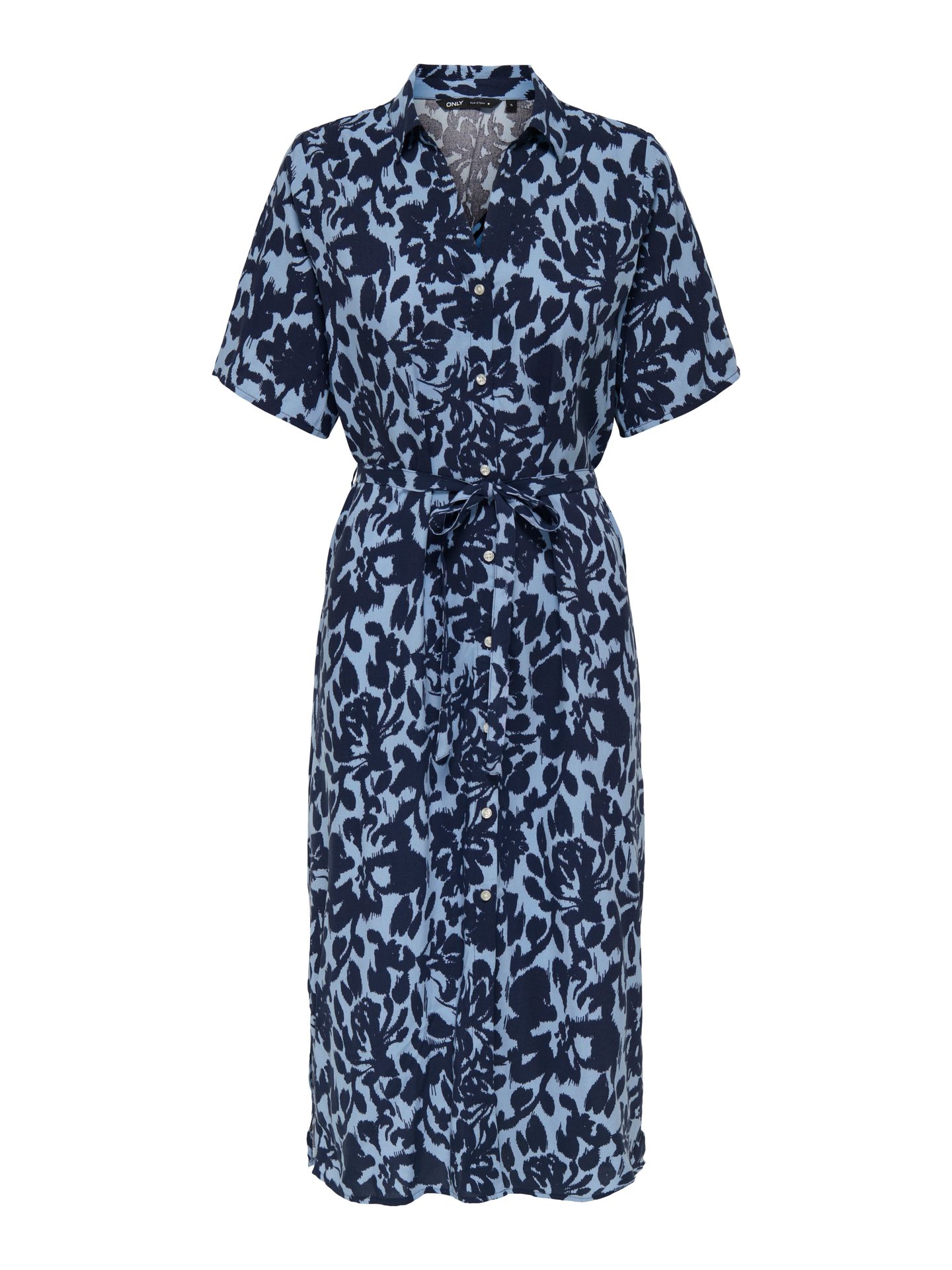 Only ONLYASMIN S/S SHIRT DRESS WVN NOOS Serenity/TANIA FLOWER DRESSBLUE 2900164188058