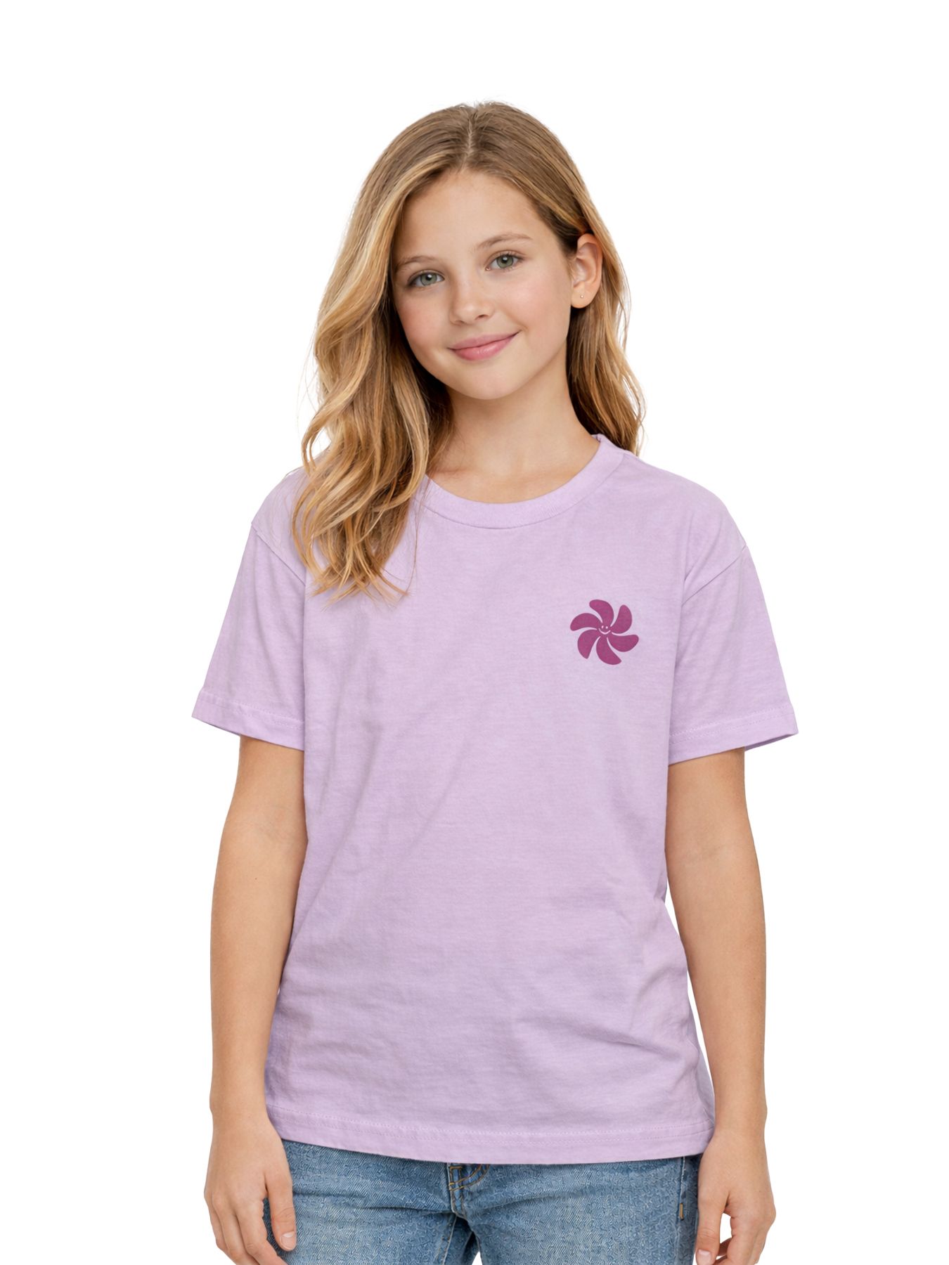 Only KOGSUN-VERAS FLOWER S/S TOP OT JRS Orchid Bloom/Black Text/Liatris Flo 00117240-EKA26011400003355