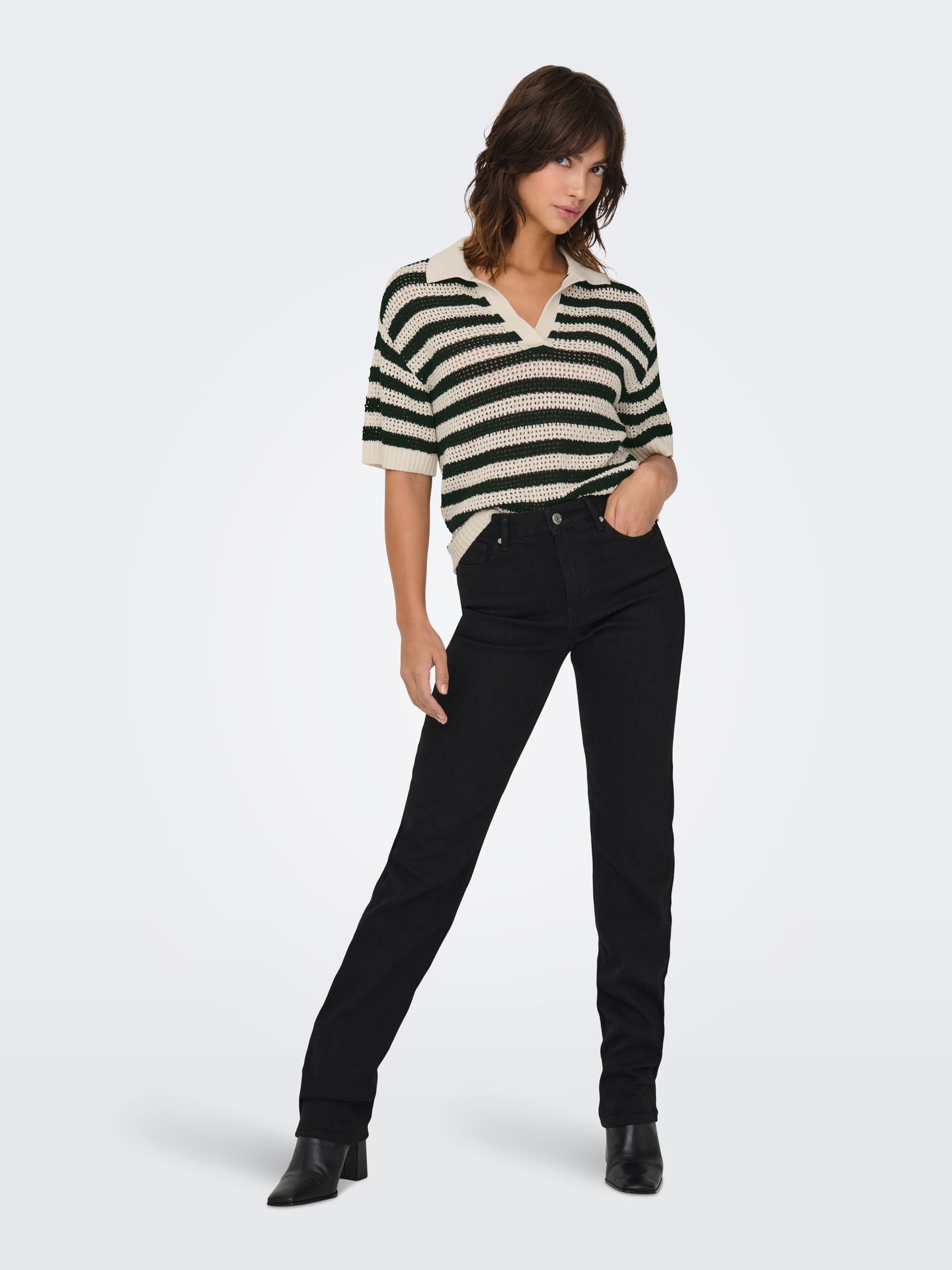 Only JDYTIKKA S/S POLO PULLOVER KNT NOOS Birch/W. Melange 2900164208022