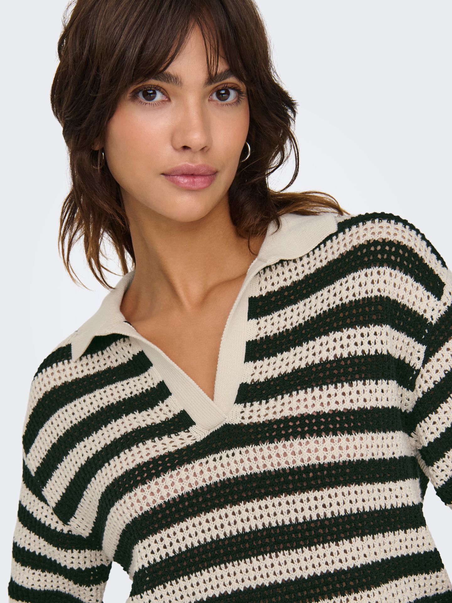 Only JDYTIKKA S/S POLO PULLOVER KNT NOOS Birch/W. Melange 2900164208022