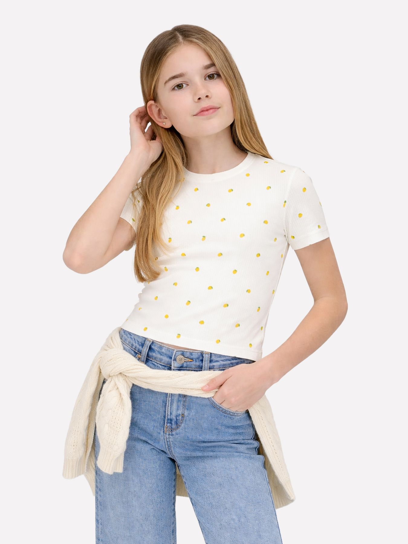 Only KOGBELLA LIFE SHORT AOP S/S TOP JRS Cloud Dancer/NAVAL ACADEMY 00117242-EKA26011400001743