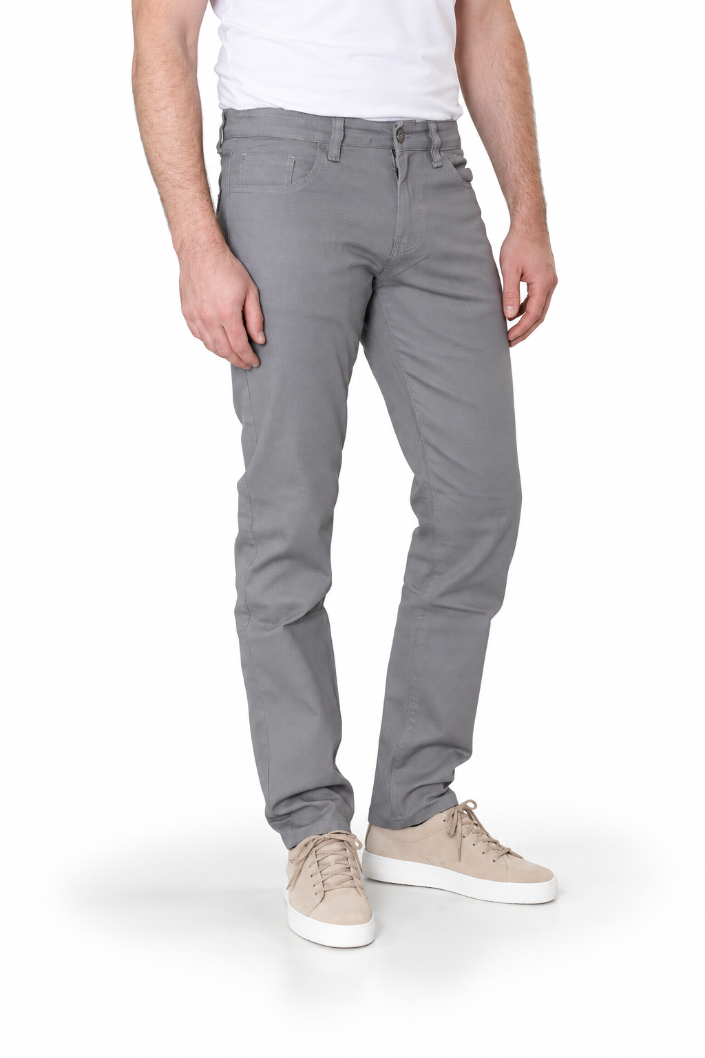 New Star Nyon printed twill Licht grijs 00117244-Z5