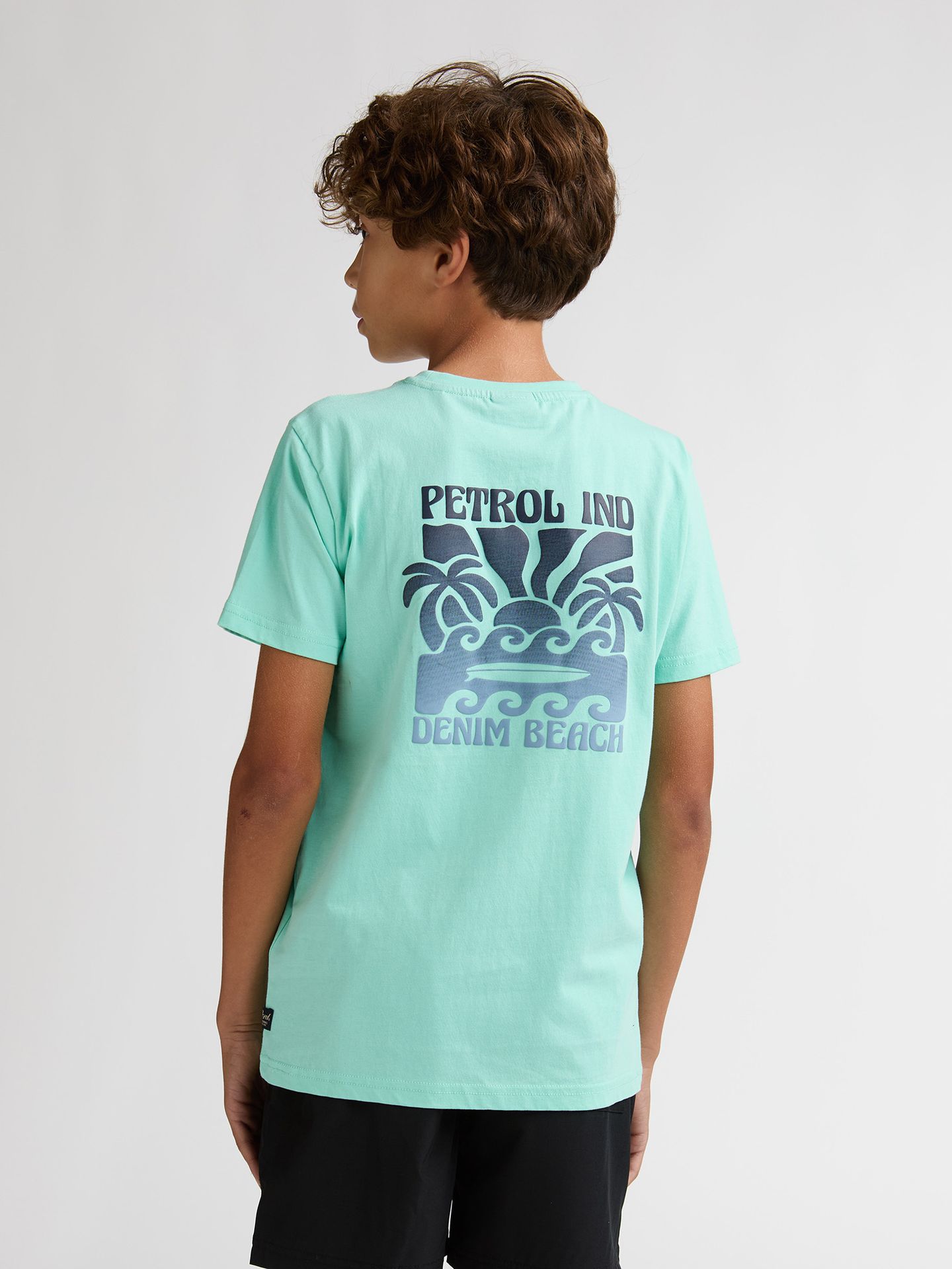 Petrol Industries Boys T-Shirt SS Classic Print 6182 green aqua 2900164244037