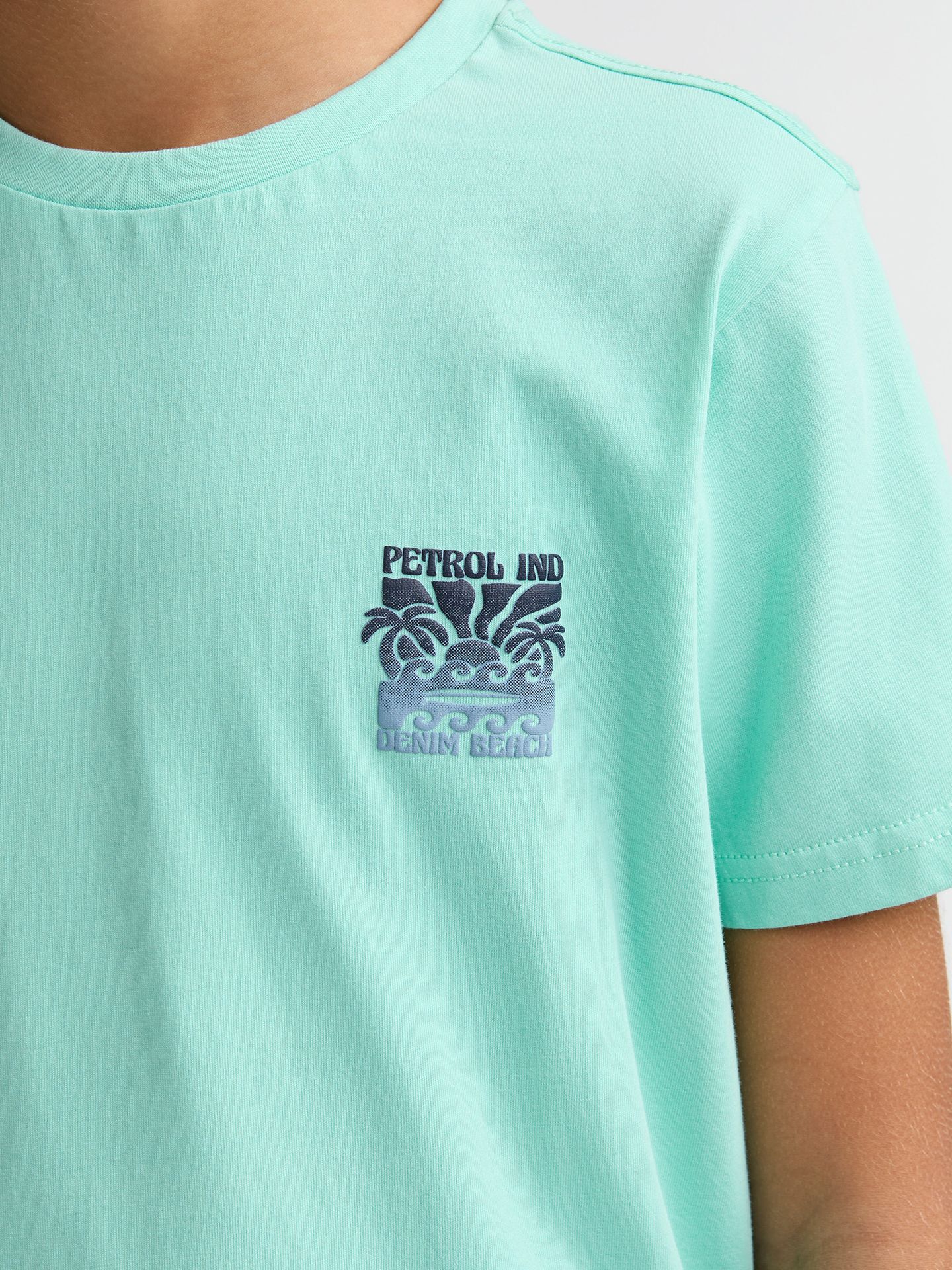 Petrol Industries Boys T-Shirt SS Classic Print 6182 green aqua 2900164244037