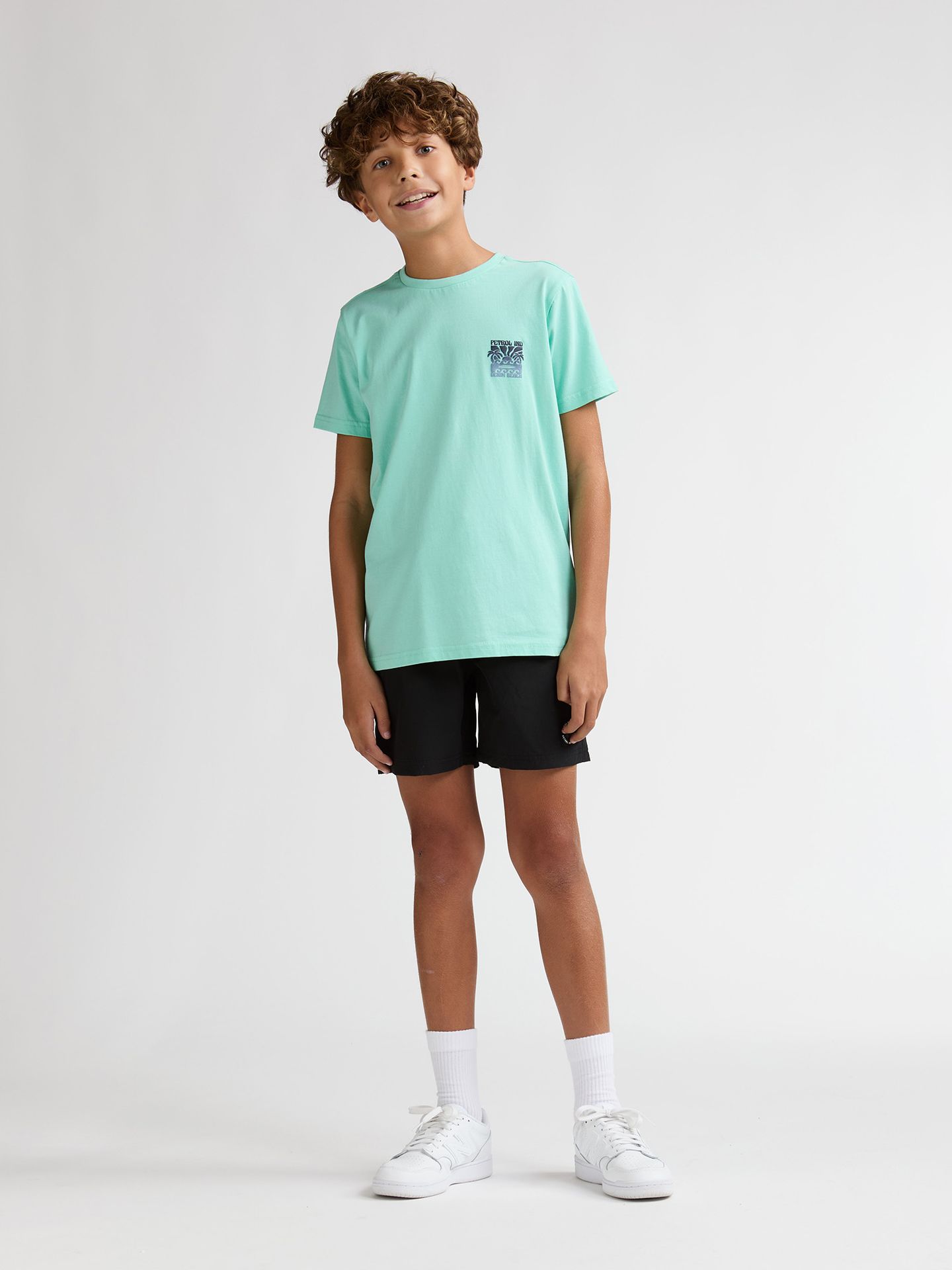 Petrol Industries Boys T-Shirt SS Classic Print 6182 green aqua 2900164244037