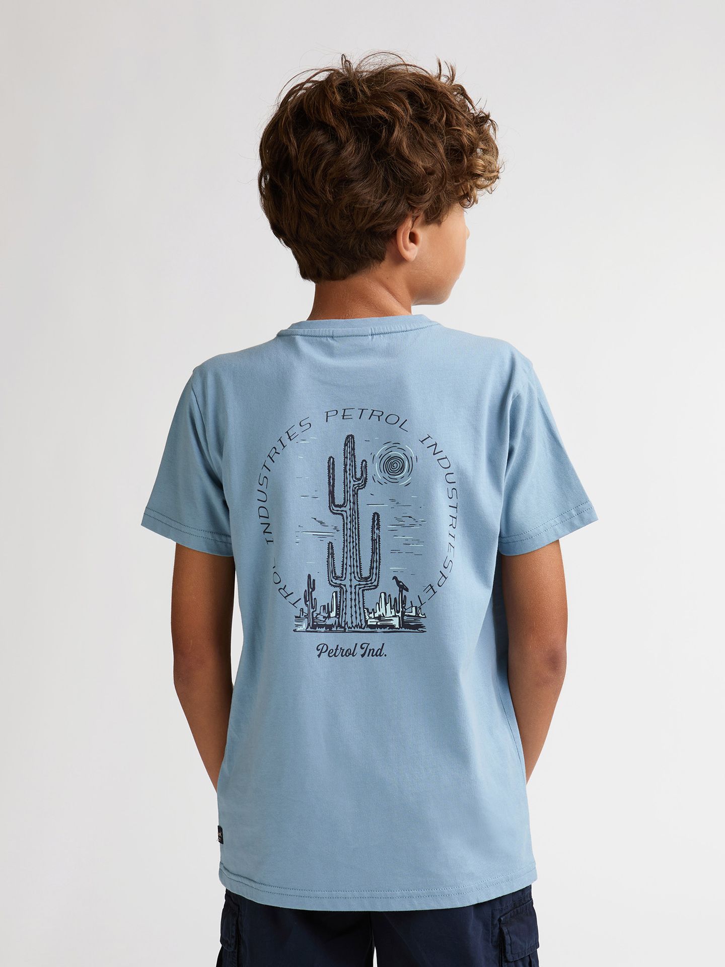 Petrol Industries Boys T-Shirt SS Classic Print 5195 marble blue 2900164246031