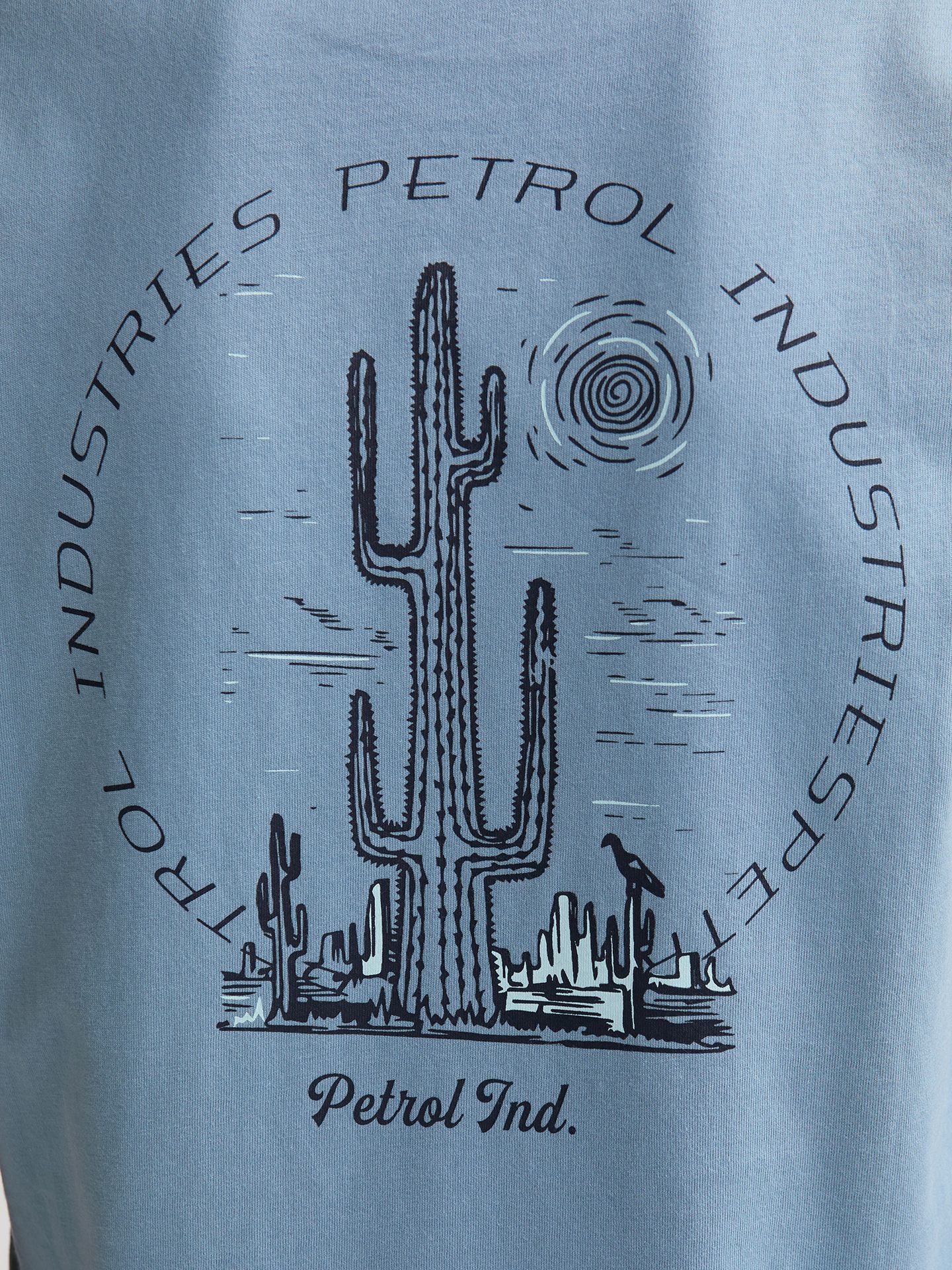Petrol Industries Boys T-Shirt SS Classic Print 5195 marble blue 2900164246031