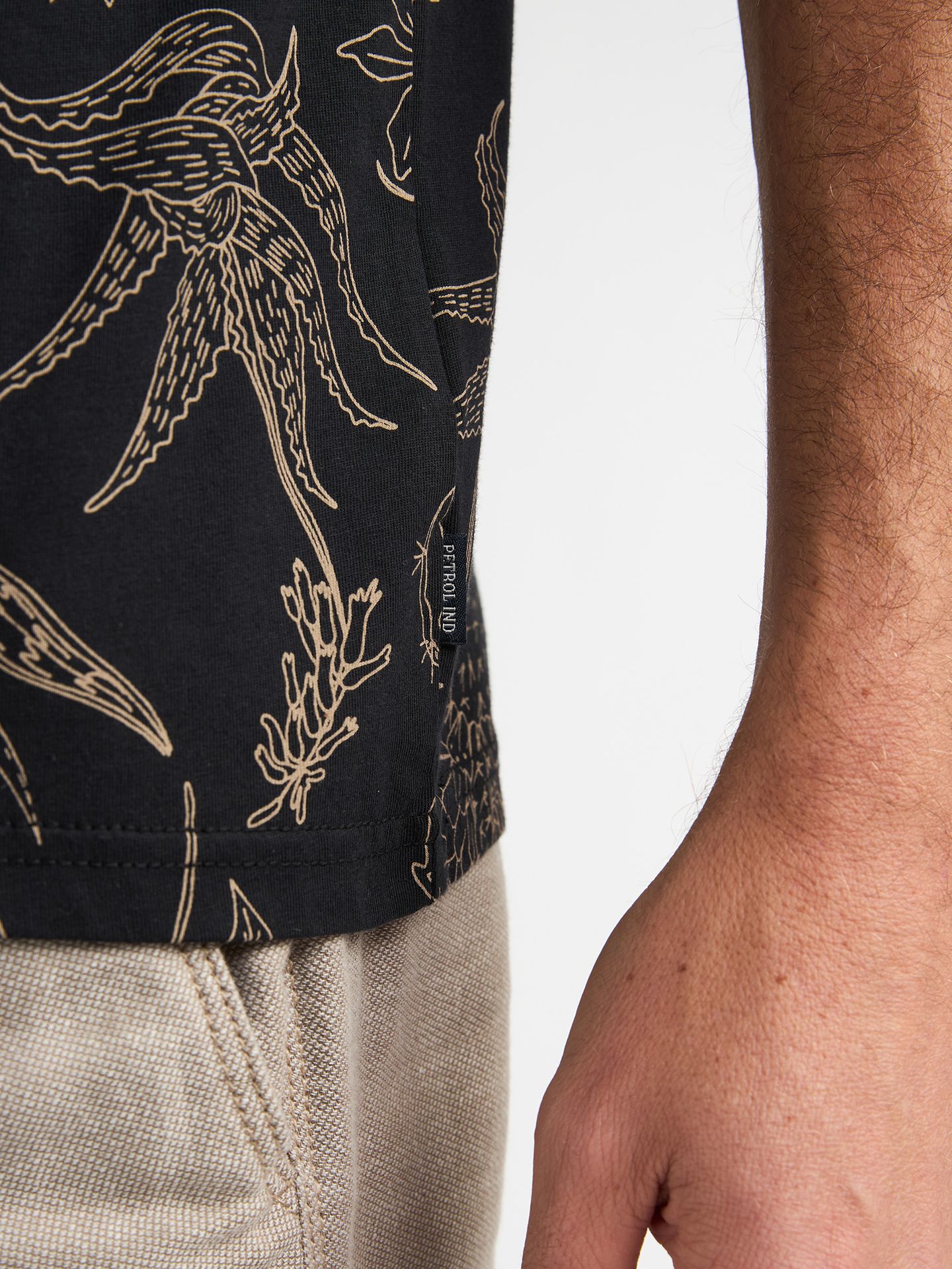 Petrol Industries Men T-Shirt SS AOP 9999 black 2900164249049