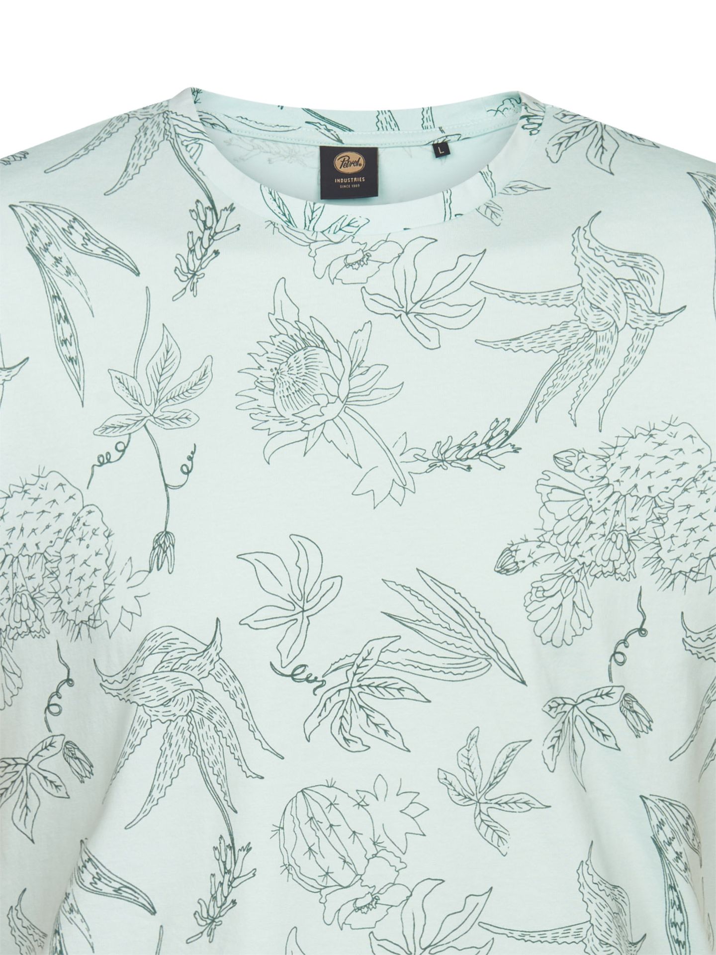 Petrol Industries Men T-Shirt SS AOP 6181 cool mint 2900164248073