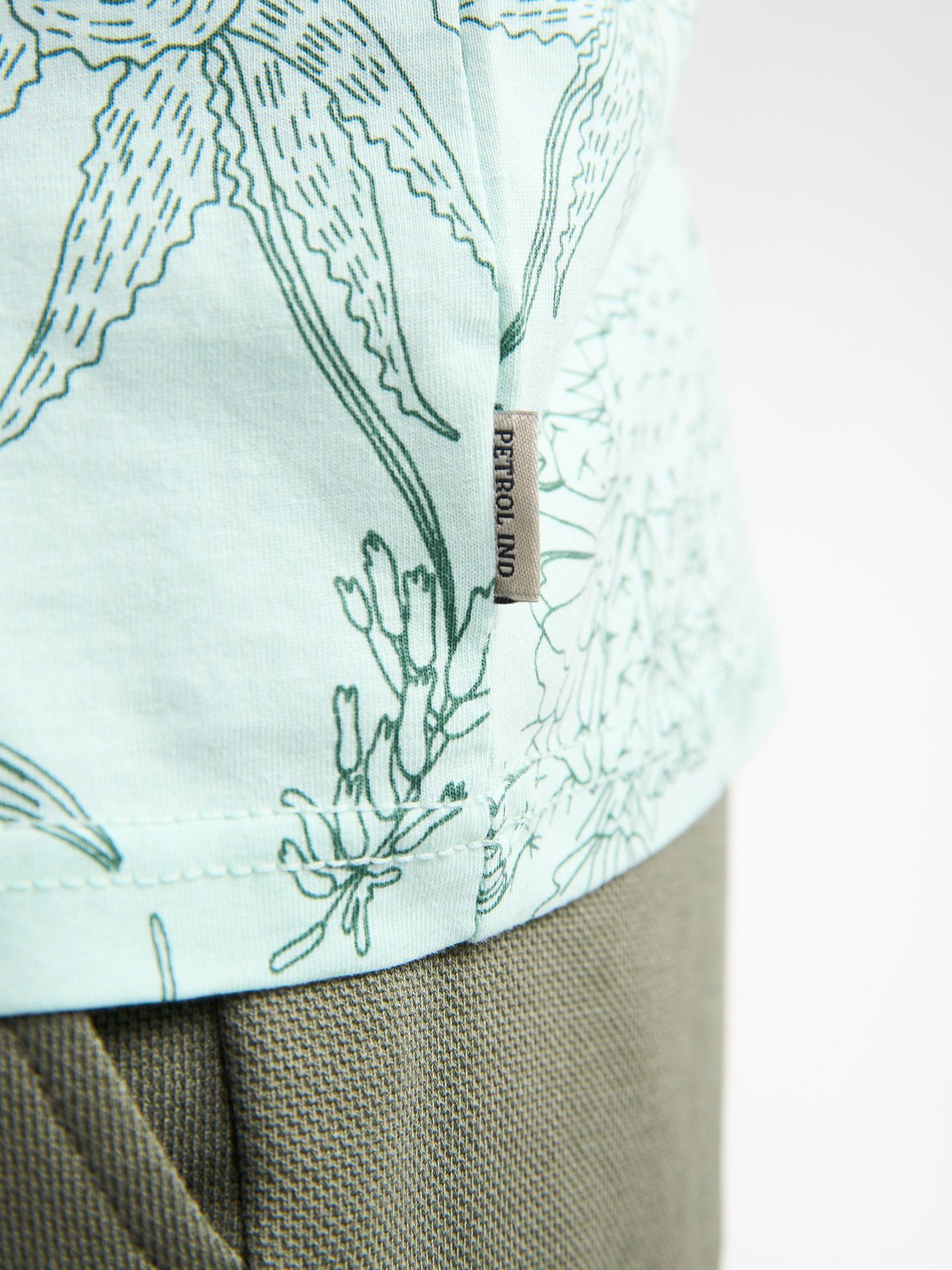 Petrol Industries Men T-Shirt SS AOP 6181 cool mint 2900164248073