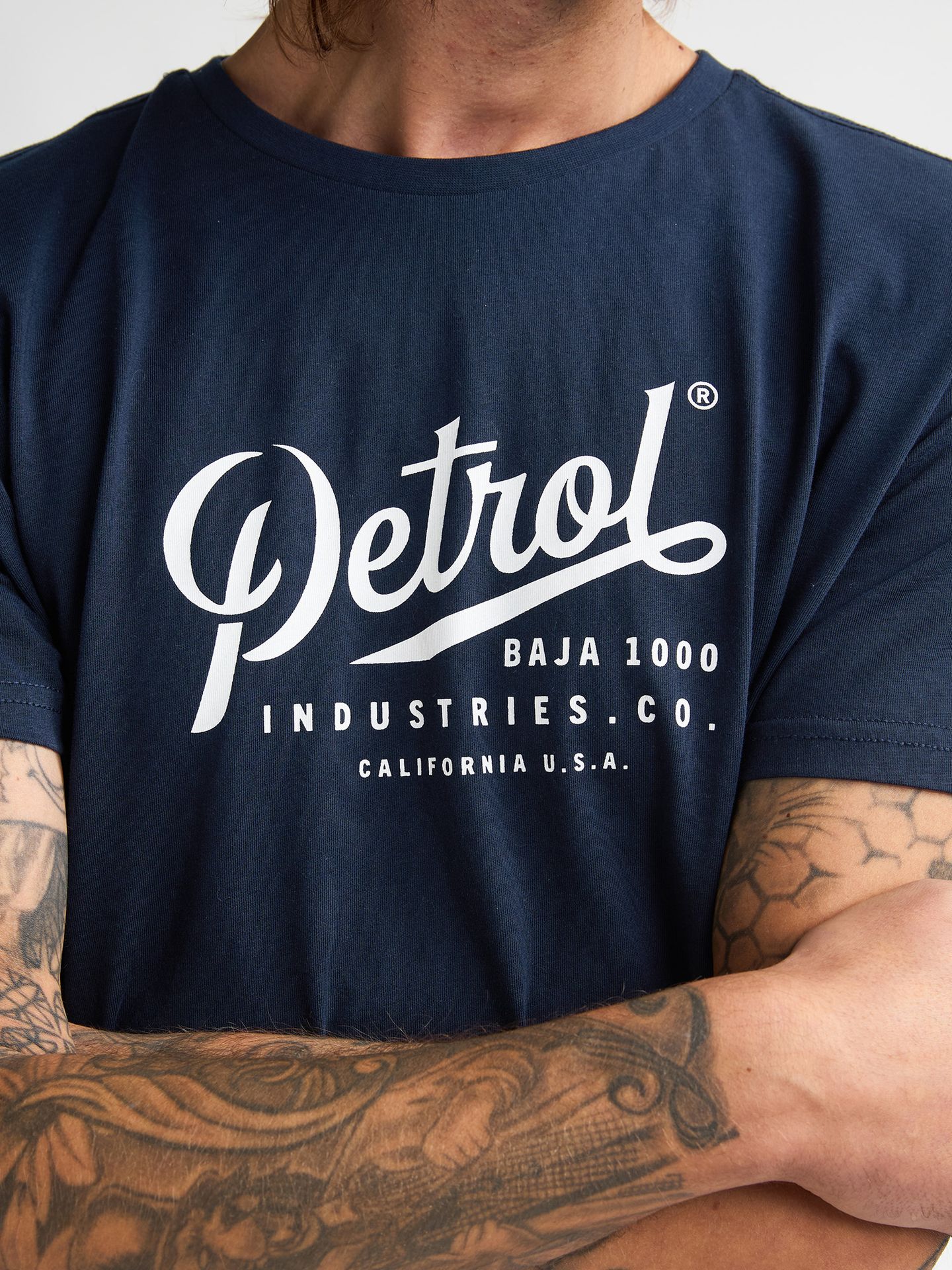 Petrol Industries Men T-Shirt SS Classic Print 5178 navy blue 2900164262093