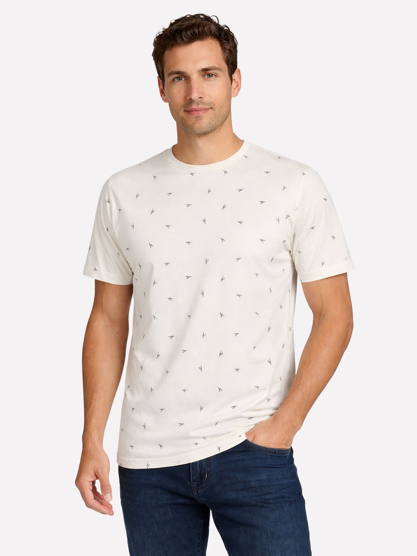 Petrol Industries Men T-Shirt SS AOP 0112 seashell 00117263-EKA26002700000150