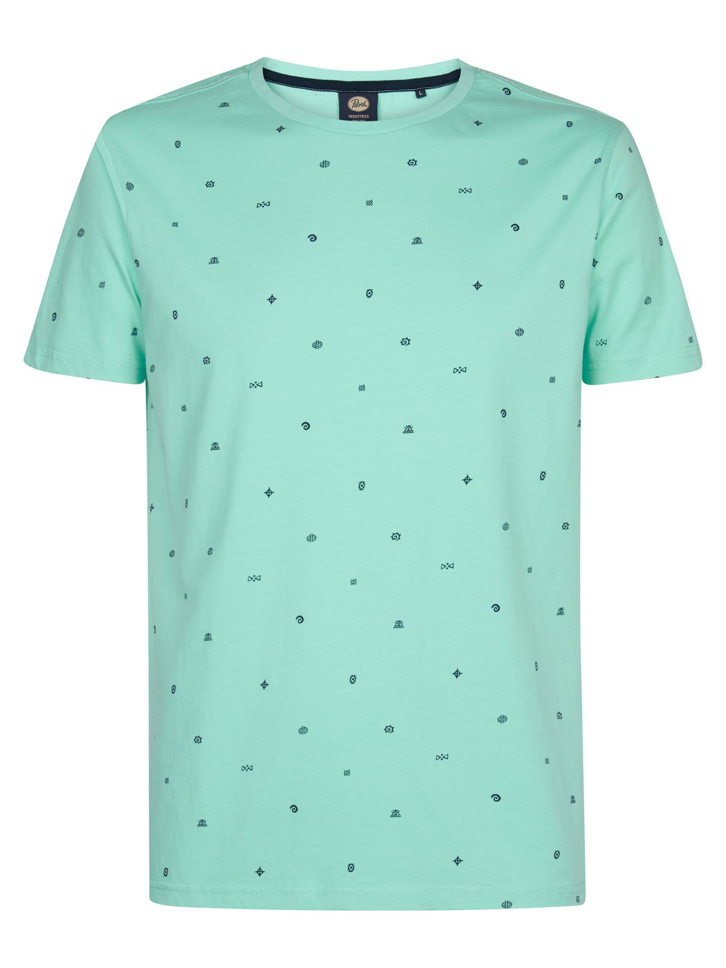 Petrol Industries Men T-Shirt SS AOP 6182 green aqua 00117265-EKA26002700000186