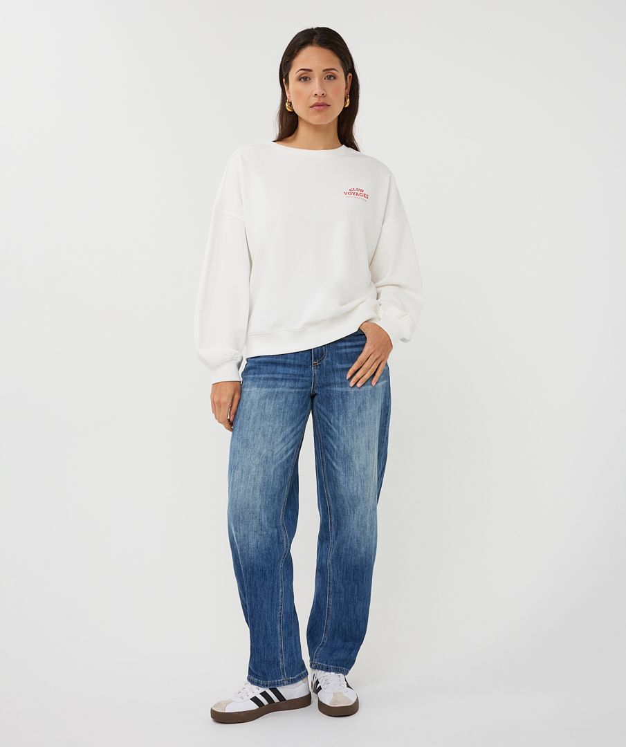 Esqualo Sweater 'cities' 976 off white / red 2900164273068