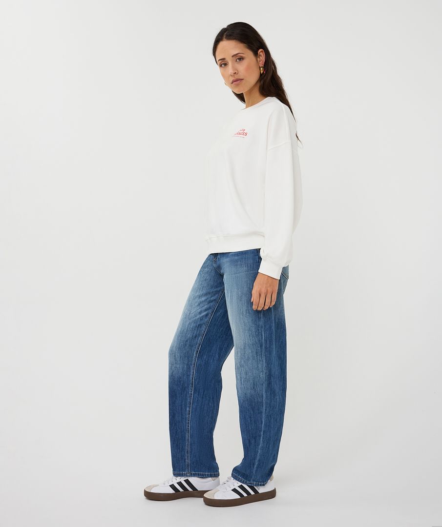 Esqualo Sweater 'cities' 976 off white / red 2900164273068