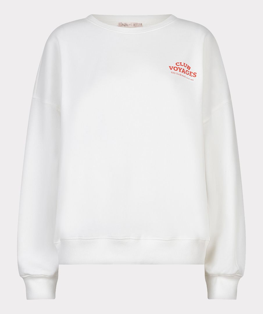 Esqualo Sweater 'cities' 976 off white / red 2900164273068