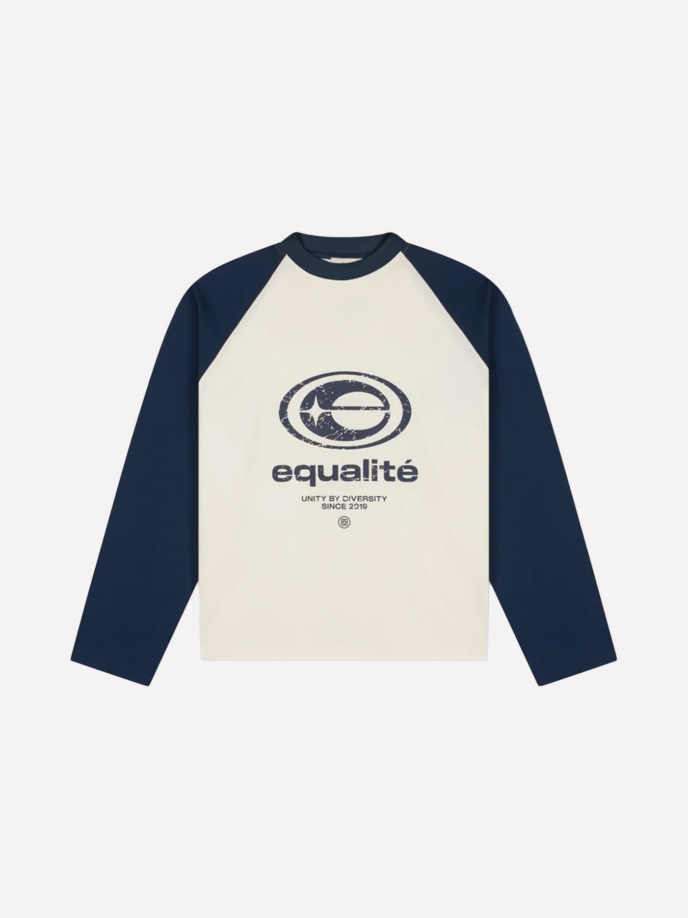 Equalité Elan oversized longsleeve tee Off white/Navy 2900172454039