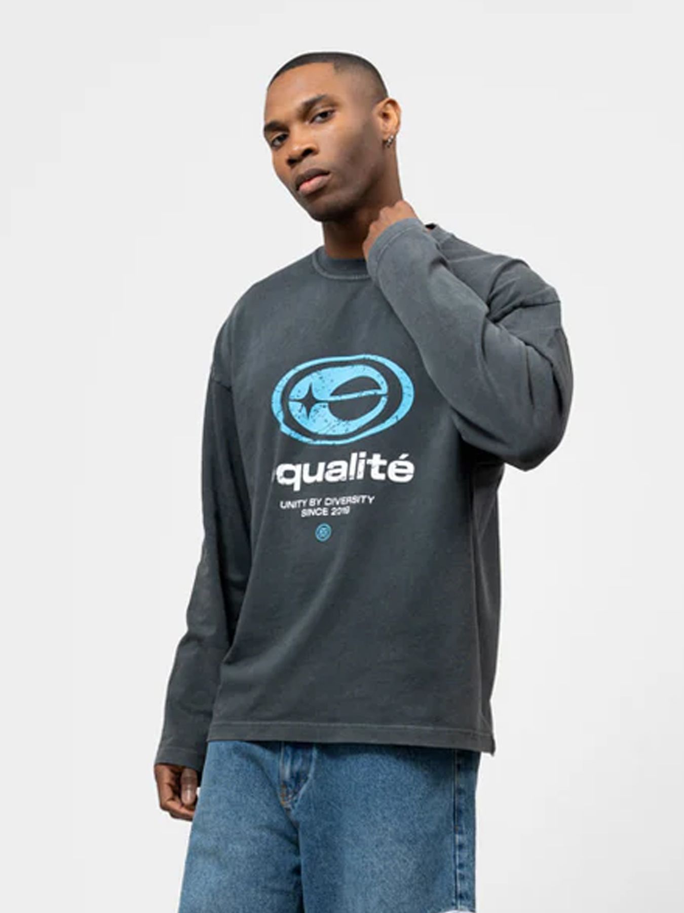  Elan oversized longsleeve tee Grey 00117273-961