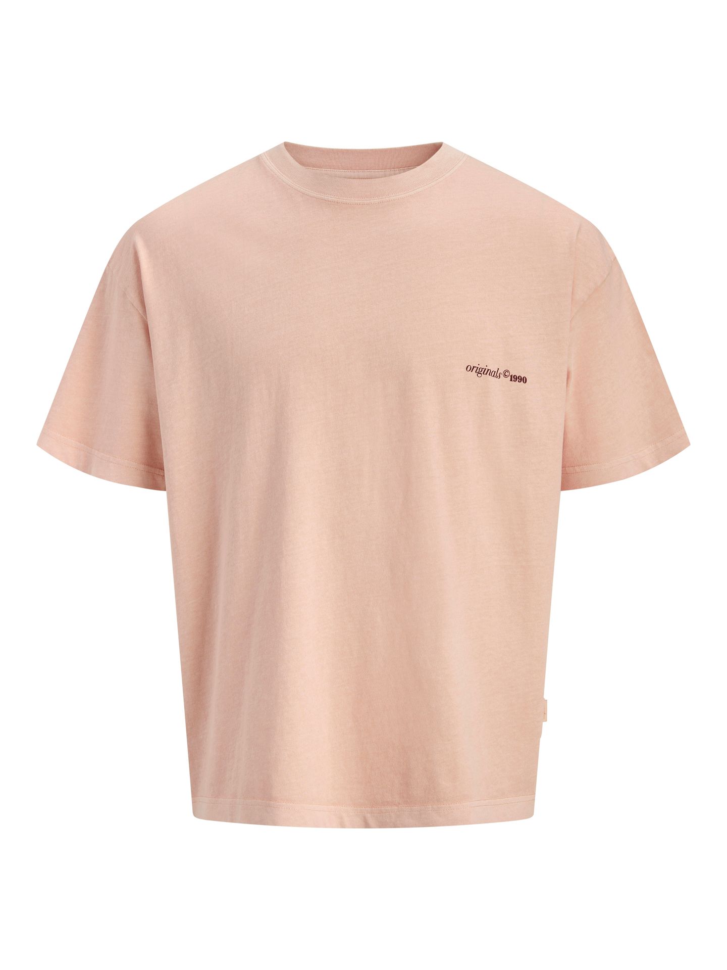 Jack & Jones JORMAINE WASHED BACK TEE SS CN JNR Peach Melba 2900164287041