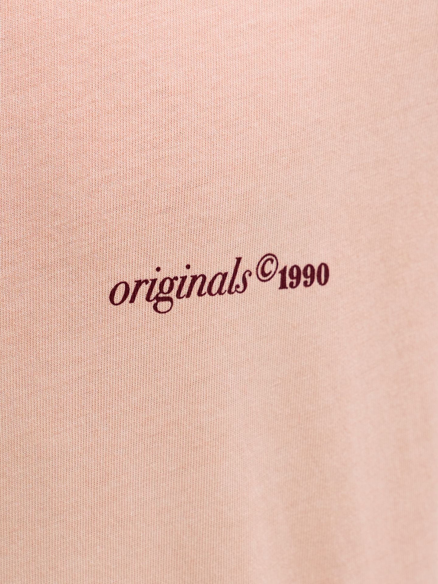 Jack & Jones JORMAINE WASHED BACK TEE SS CN JNR Peach Melba 2900164287041