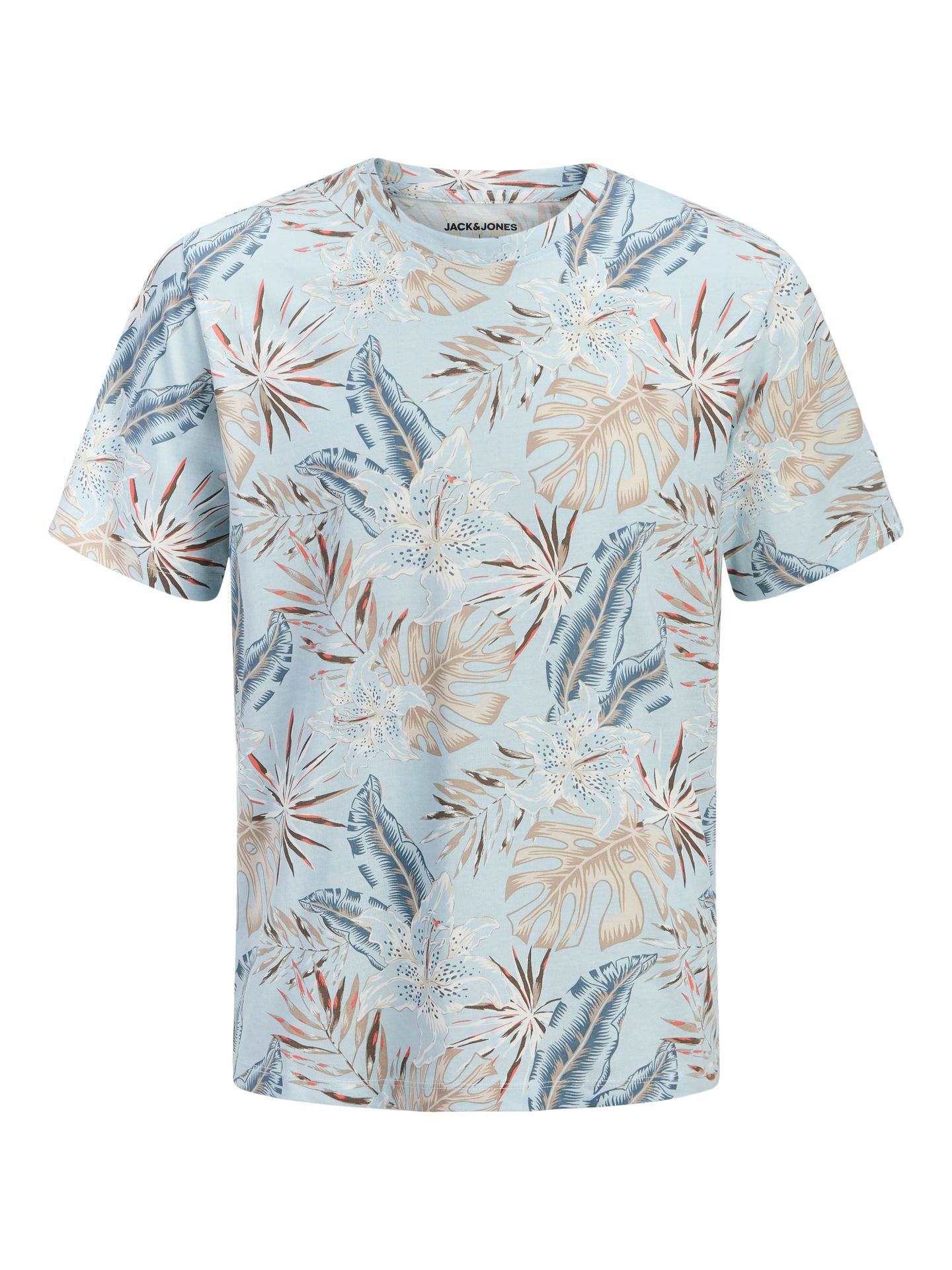 Jack & Jones JJHONOLULU AOP TEE SS CREW NECK Celestial Blue 00117279-EKA26011400003219