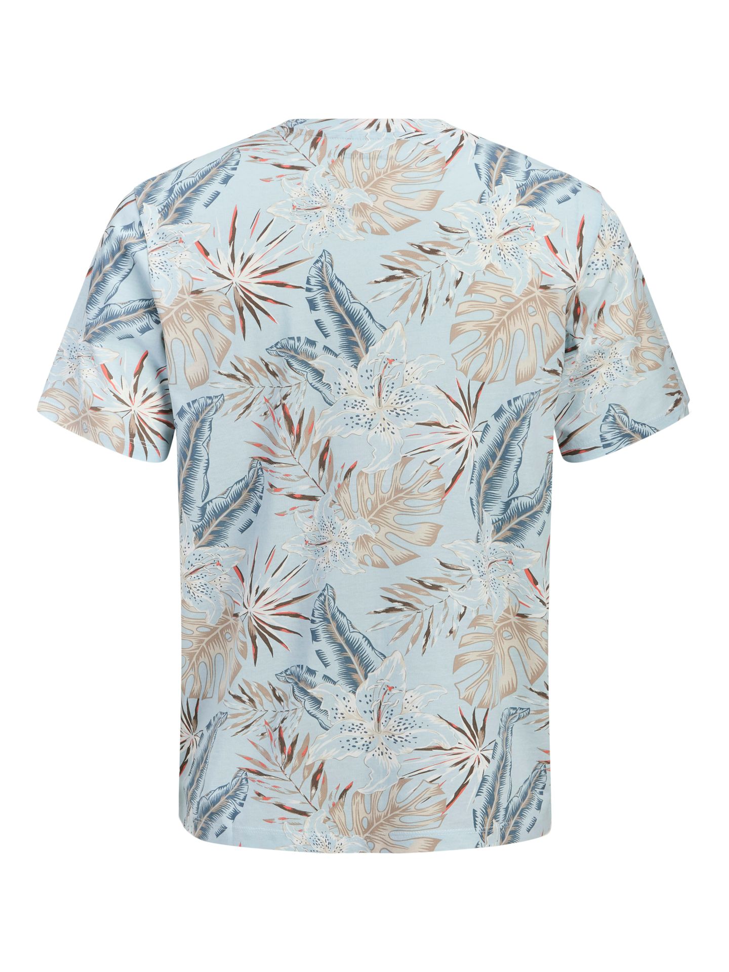 Jack & Jones JJHONOLULU AOP TEE SS CREW NECK Celestial Blue 2900164295015
