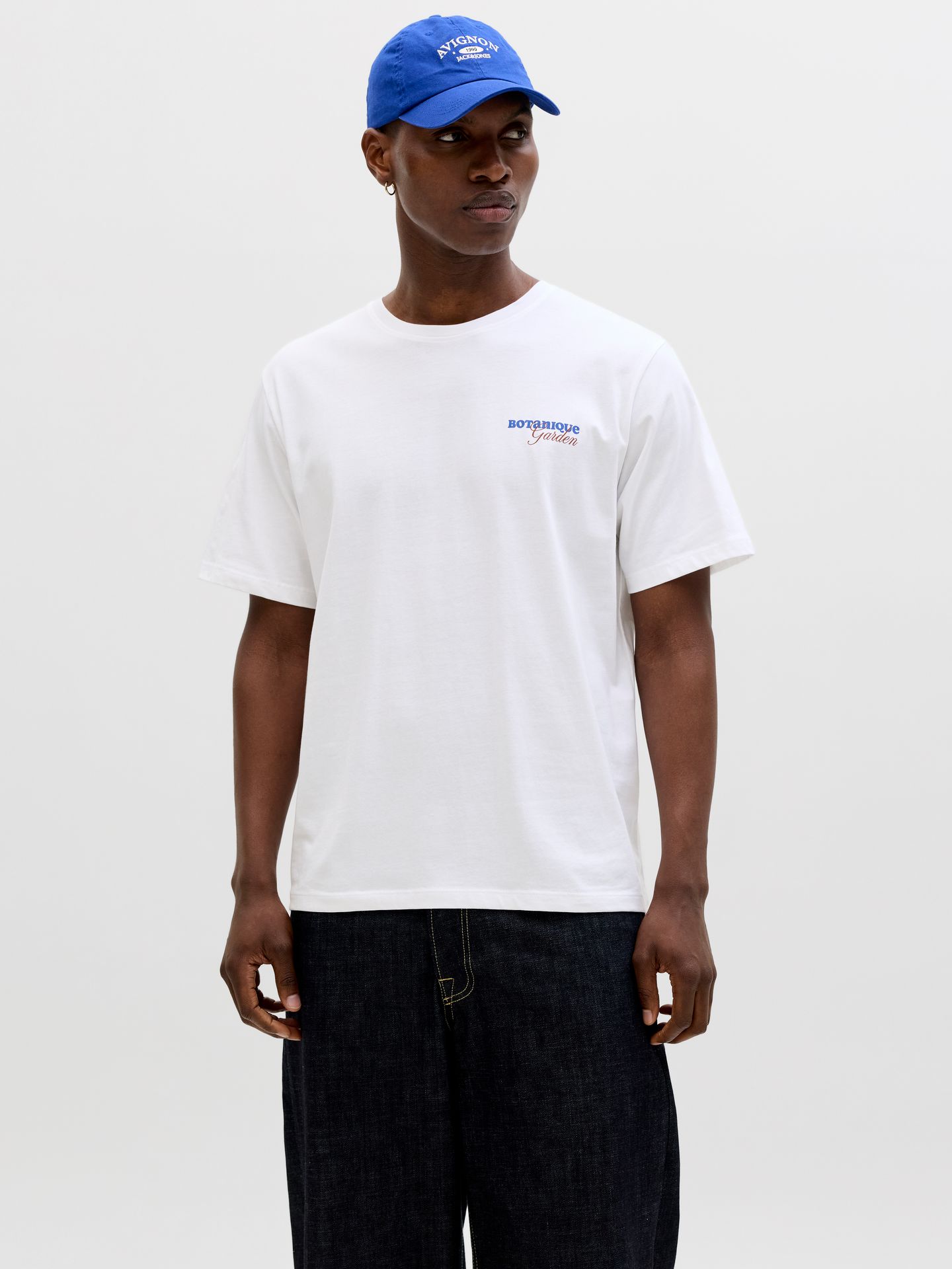 Jack & Jones JJBALI TEE SS CREW NECK Bright White 2900164300023