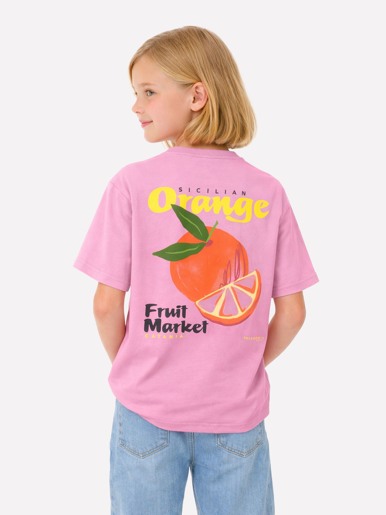 Only KOGMANJA LIFE S/S PRINT TOP JRS Begonia Pink/Mars Red Lines/23/Stud 00117283-EKA26011400002080