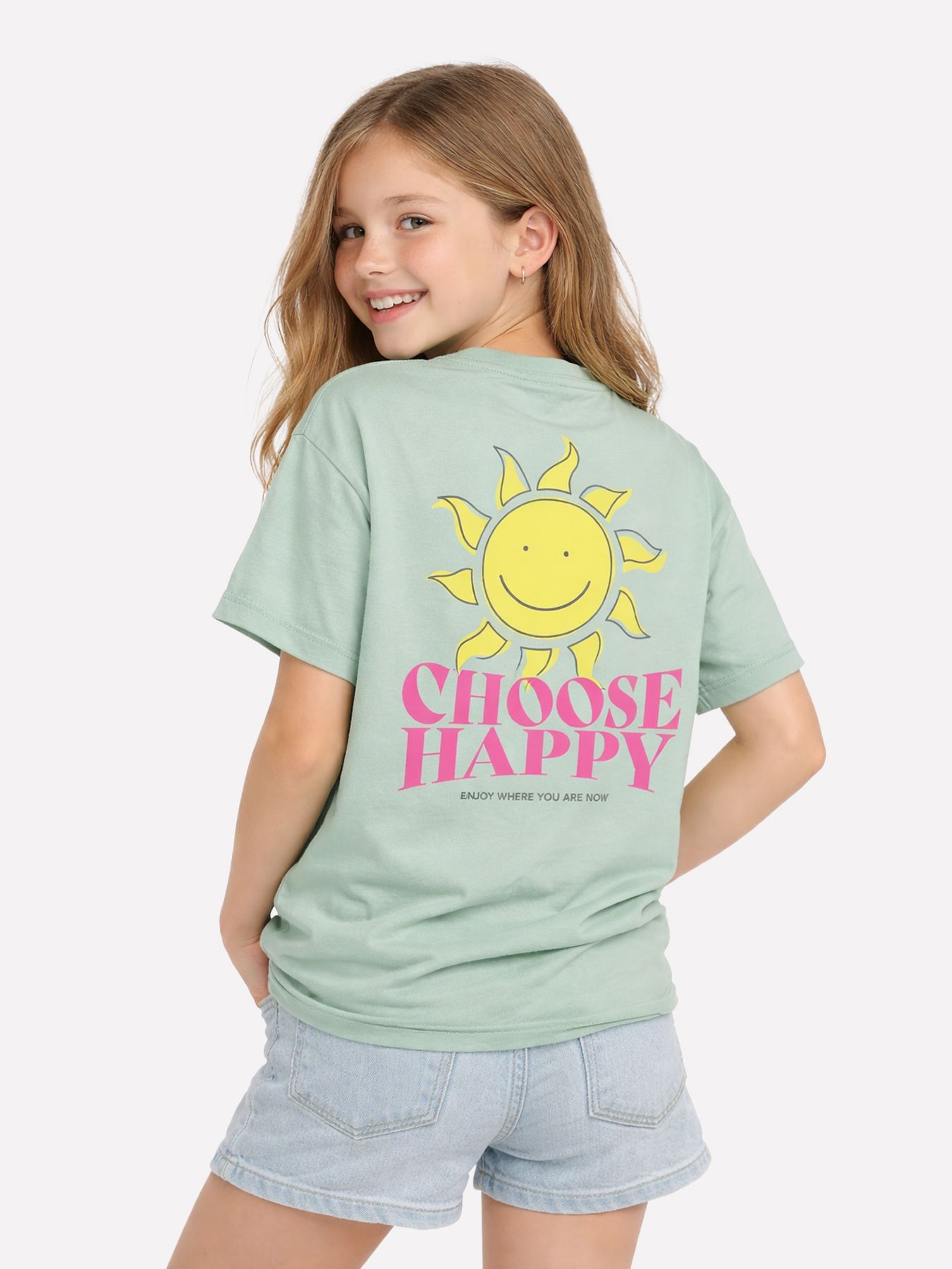 Only KOGMANJA LIFE S/S PRINT TOP JRS Aqua Foam/Happy 00117283-EKA26011400003369