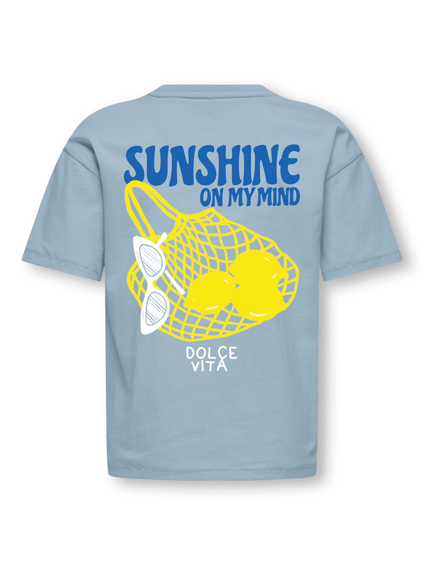 Only KOGMANJA LIFE S/S PRINT TOP JRS Winter Sky/Sunshine 2900164309019