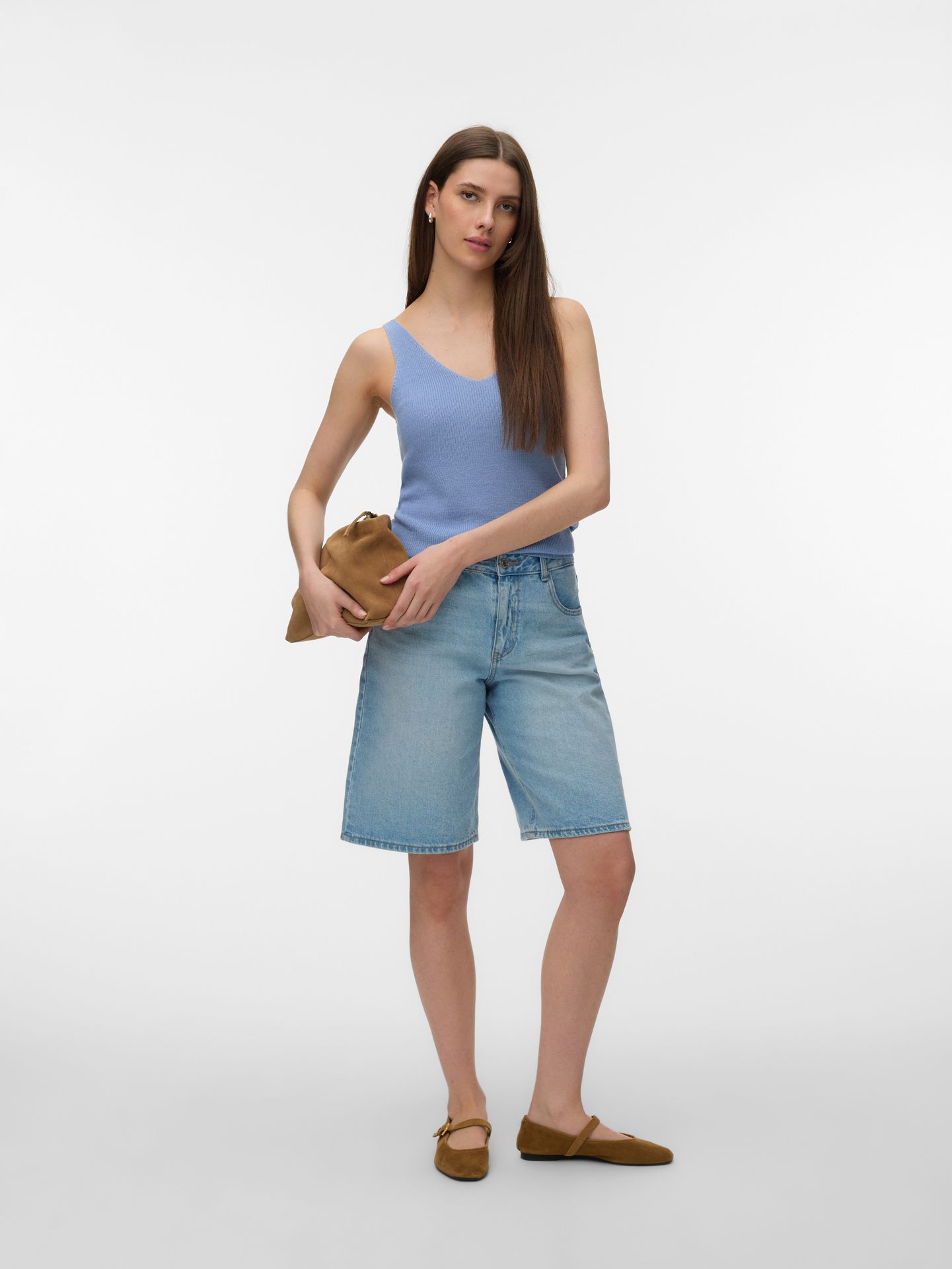 Vero Moda VMNEWLEX SUN SL TOP GA  NOOS Brunnera Blue 2900164313023